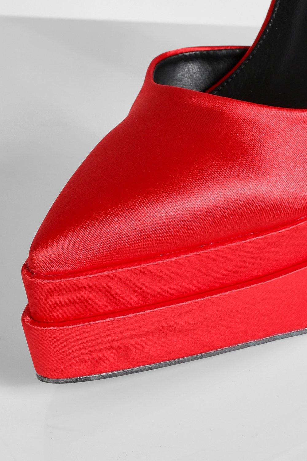 Pointed Toe Double Sole Platform High Heel