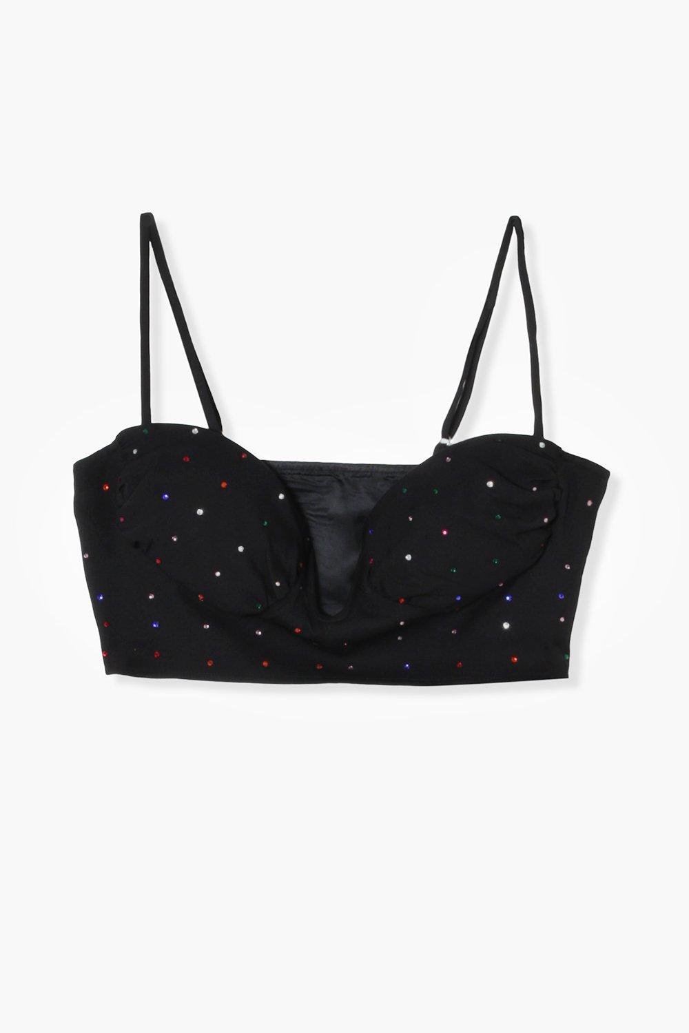 Buy Boohoo Seamless Bandeau Bralette In Black