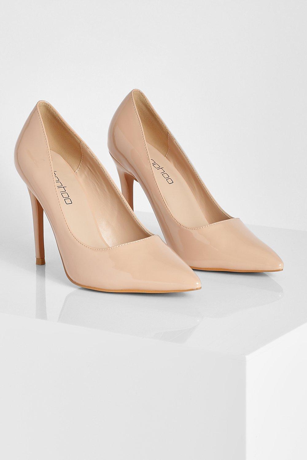 Wide width hotsell nude shoes