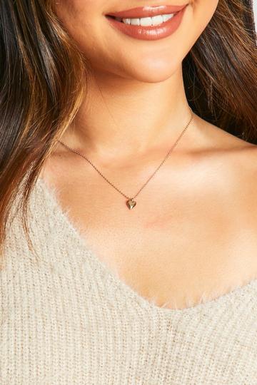 Delicate Gold Heart Necklace gold