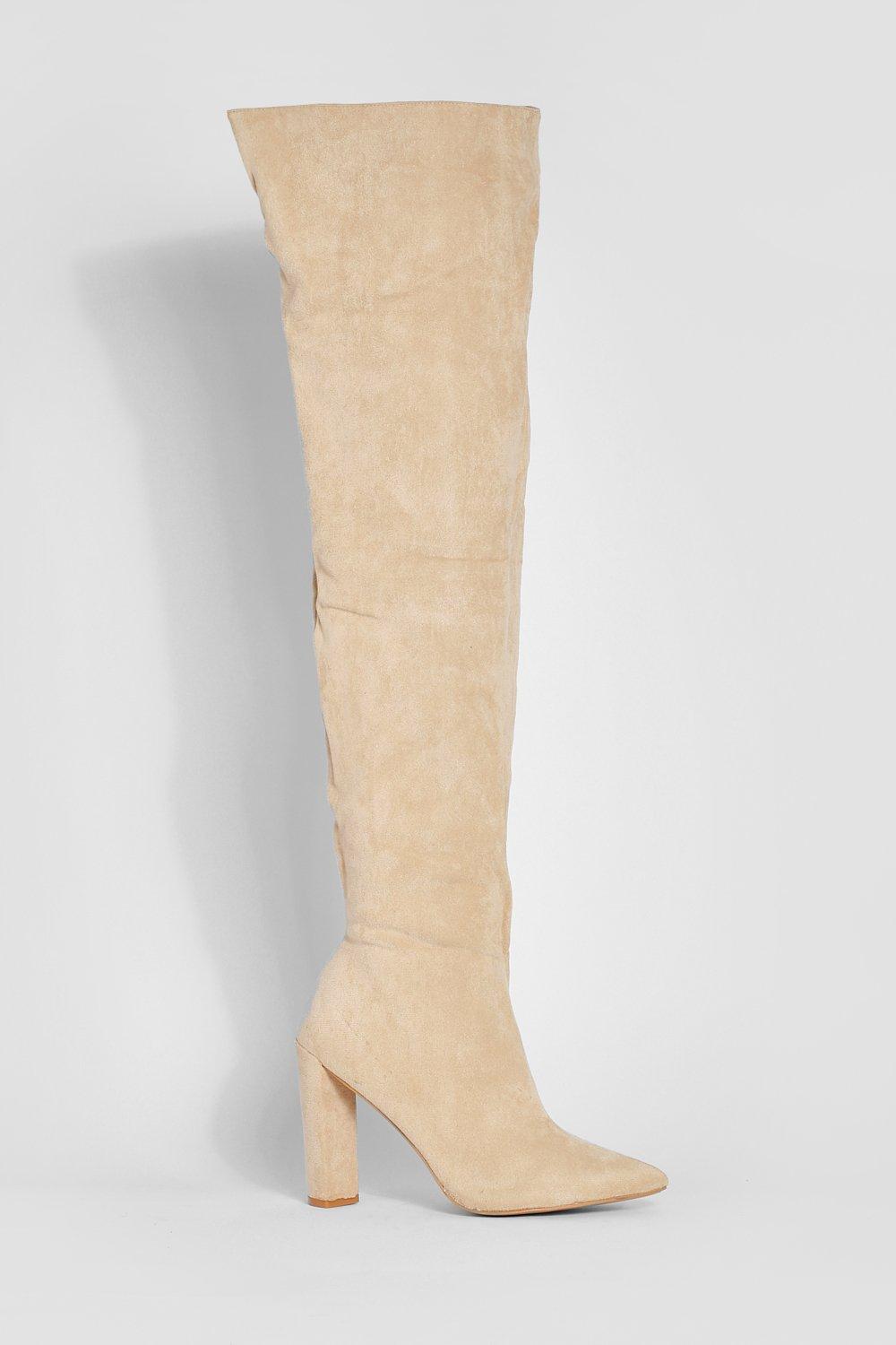 boohoo nude boots