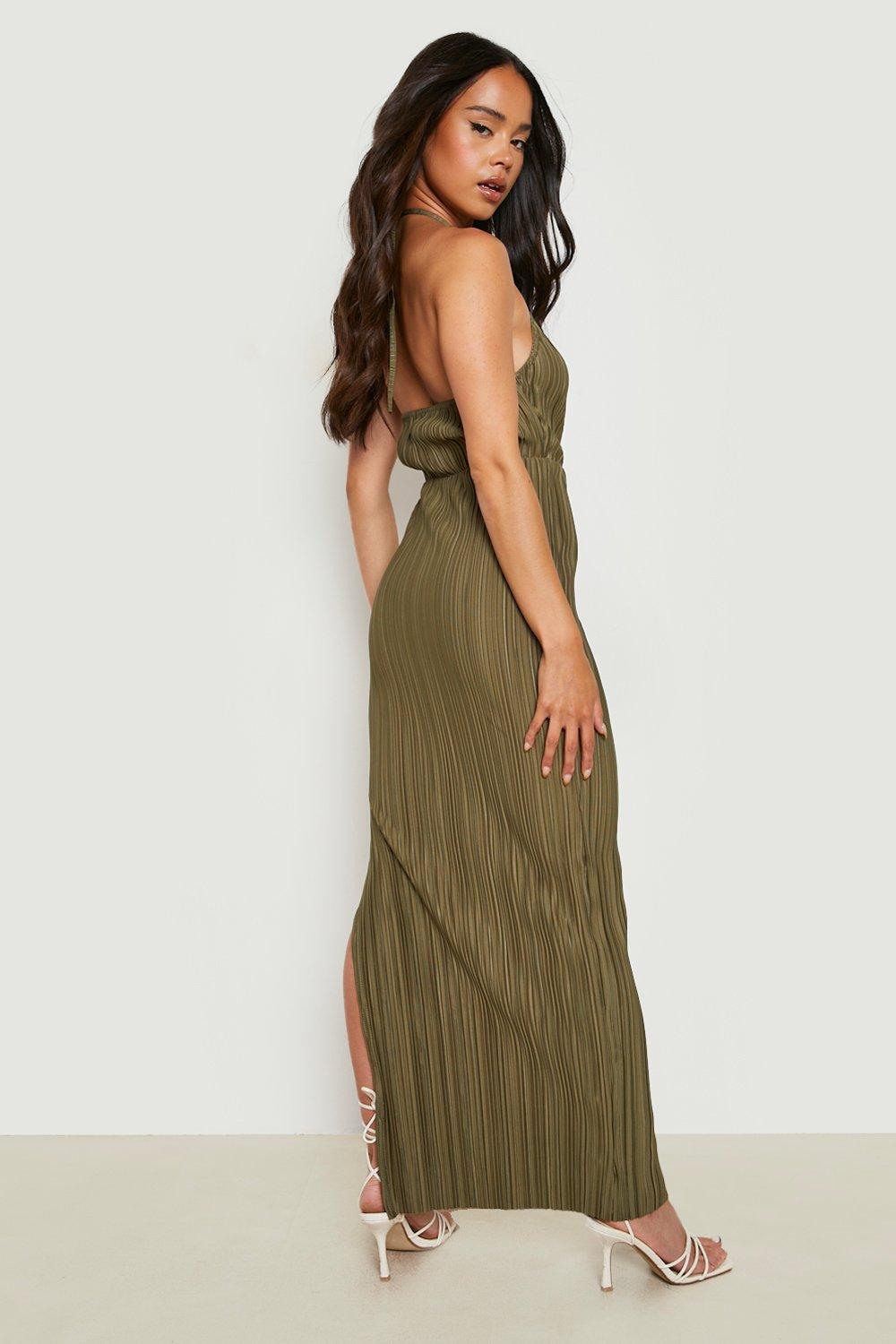 Boohoo thigh shop split dress