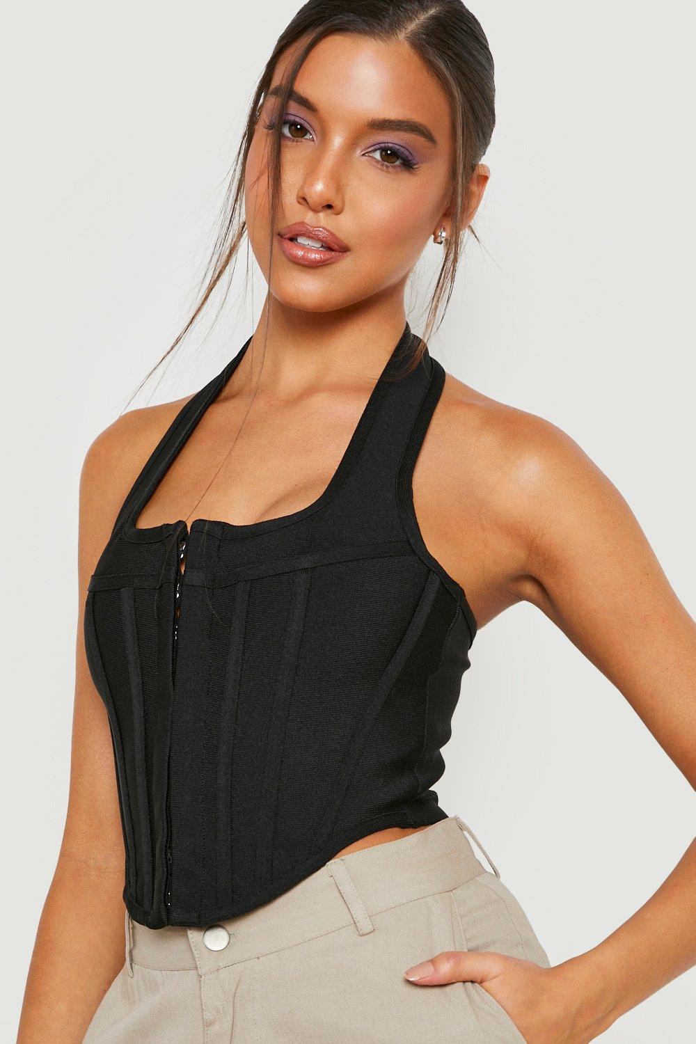 Bandage Halter Hook And Eye boohoo