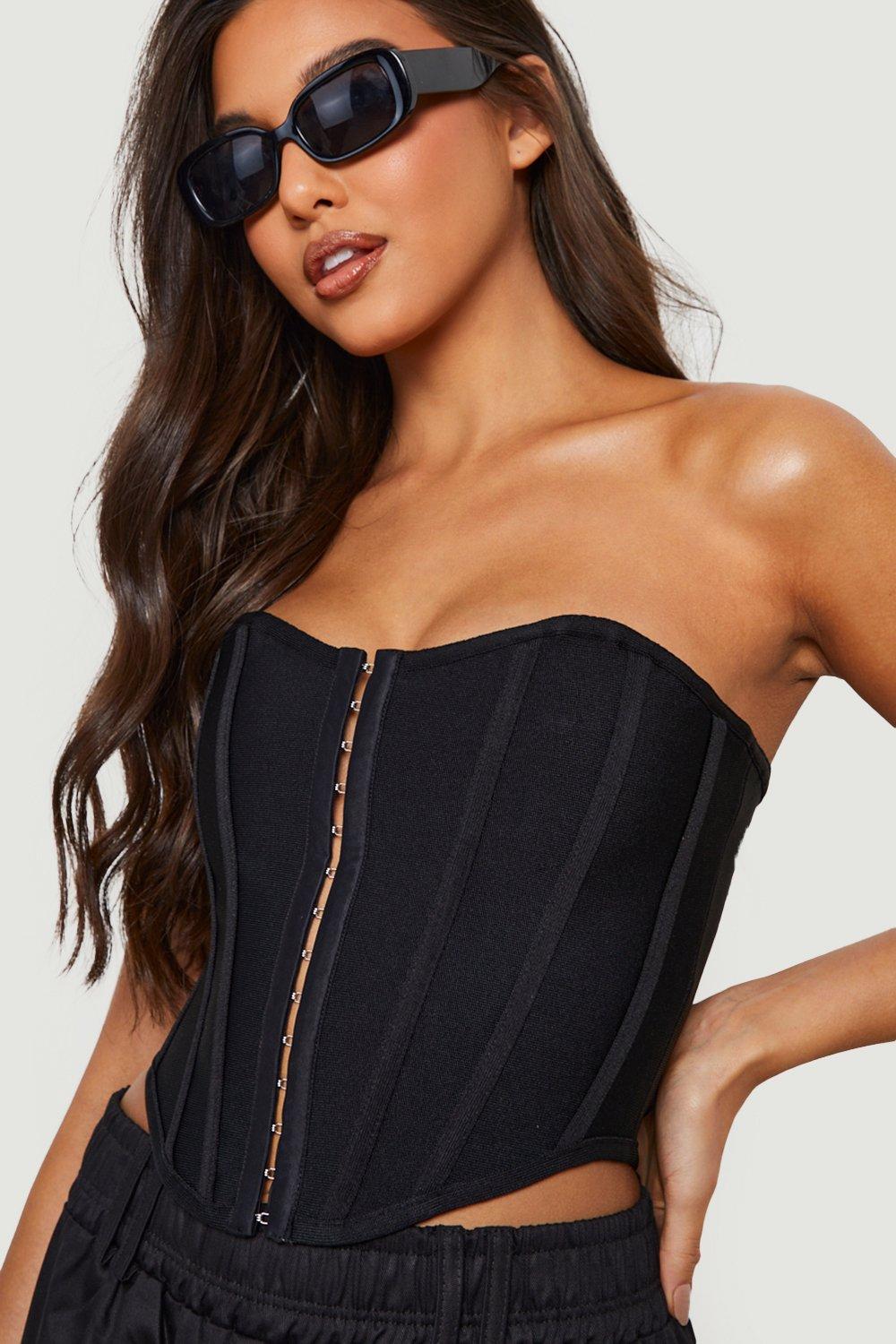 Hook & Eye Front Bustier Top