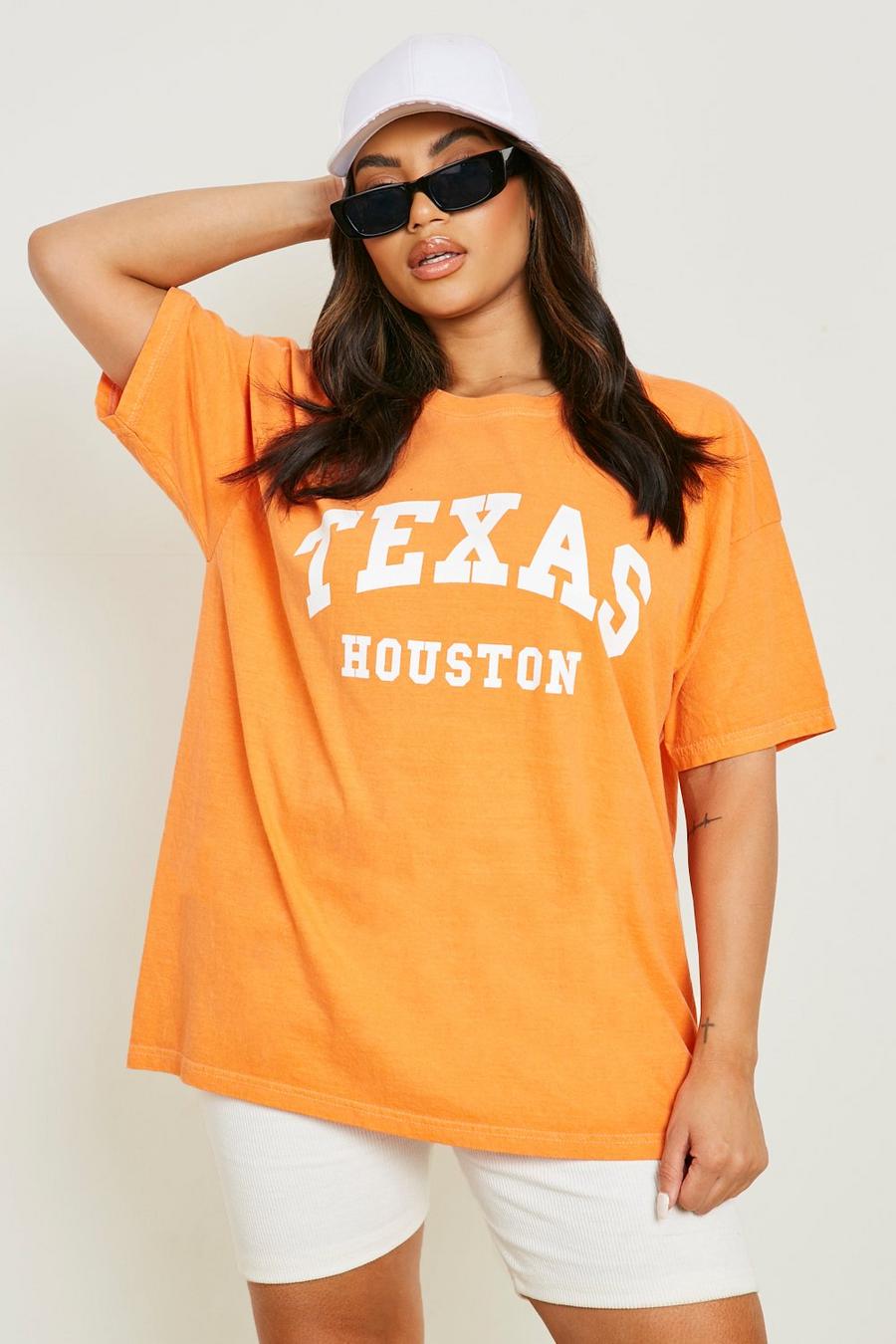 Orange Plus Neon Texas Overdye T-shirt image number 1