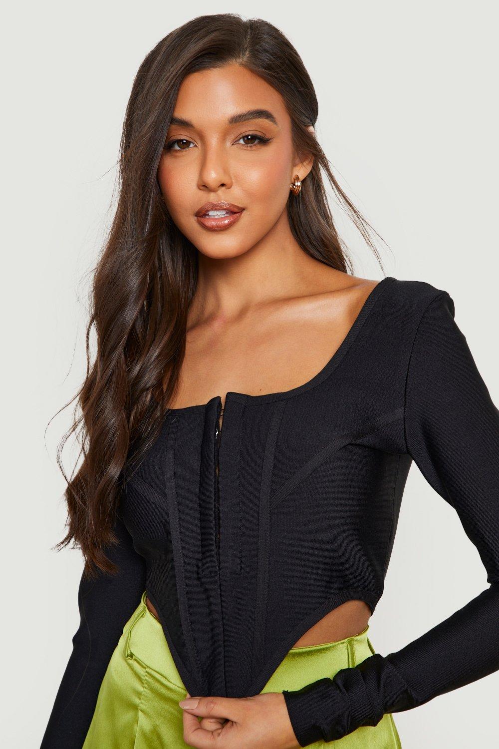 https://media.boohoo.com/i/boohoo/gzz21406_black_xl_3/female-black-bandage-long-sleeve-hook-and-eye-corset-top