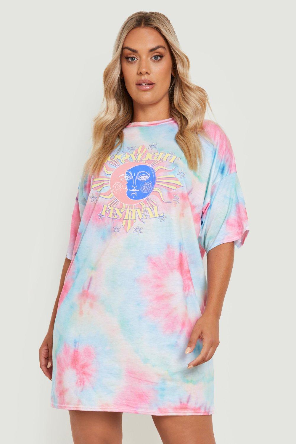 tie dye tshirt dress