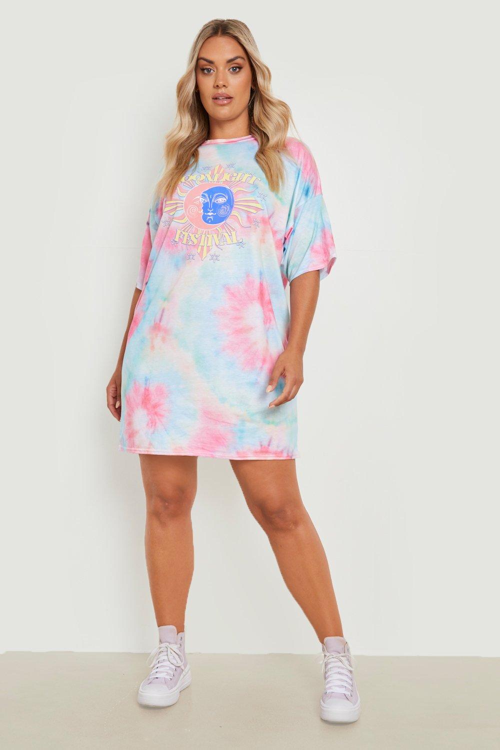 Oversized festival t shirt dress on sale