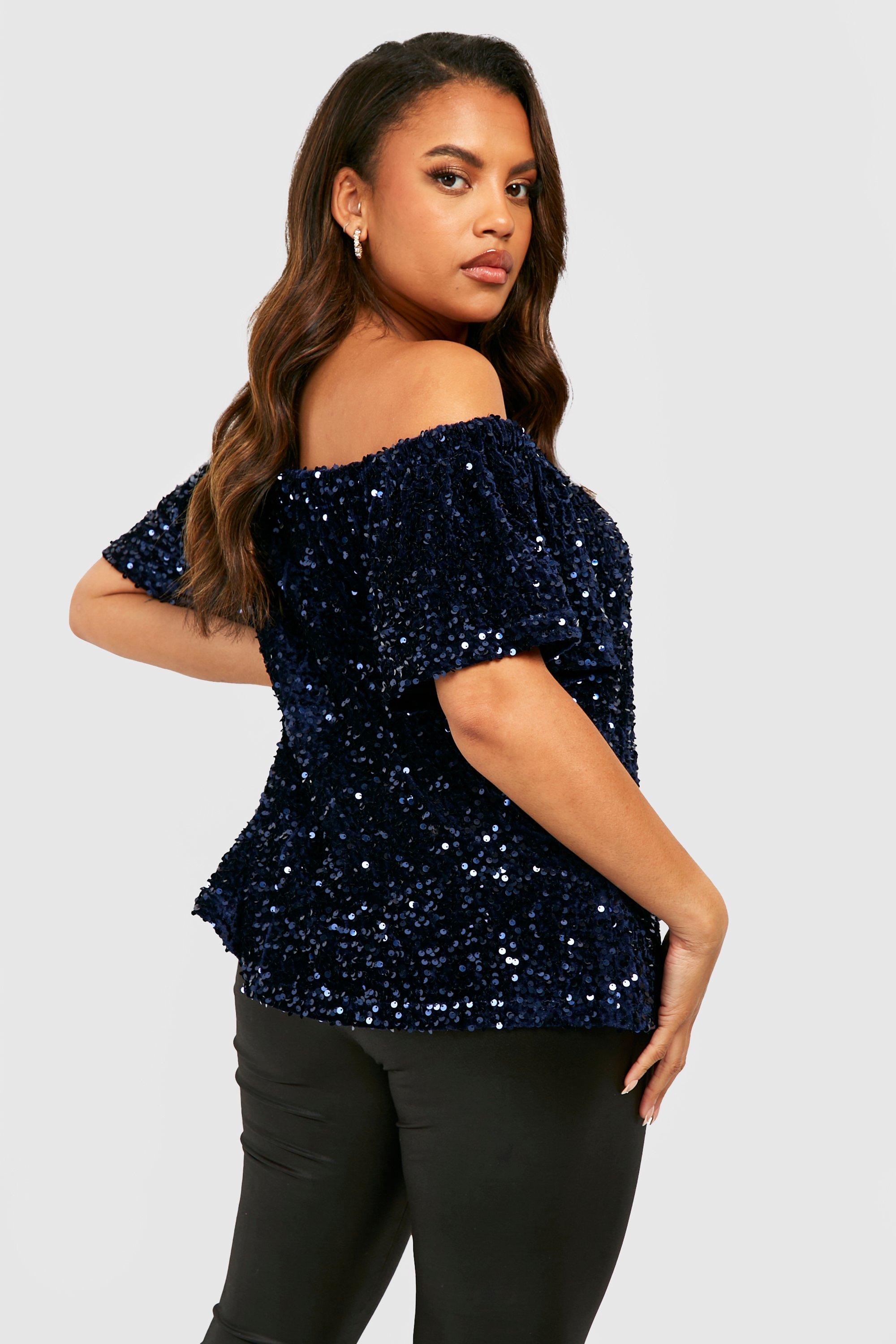 Navy smock hot sale top