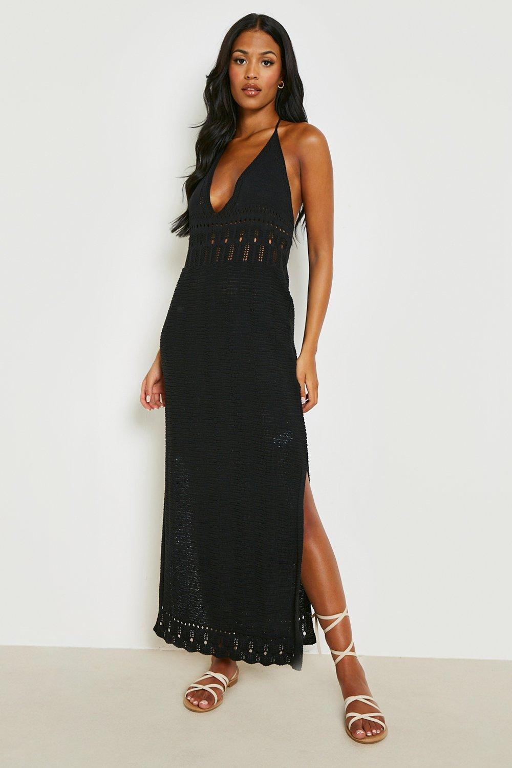 Halter neck beach outlet dresses