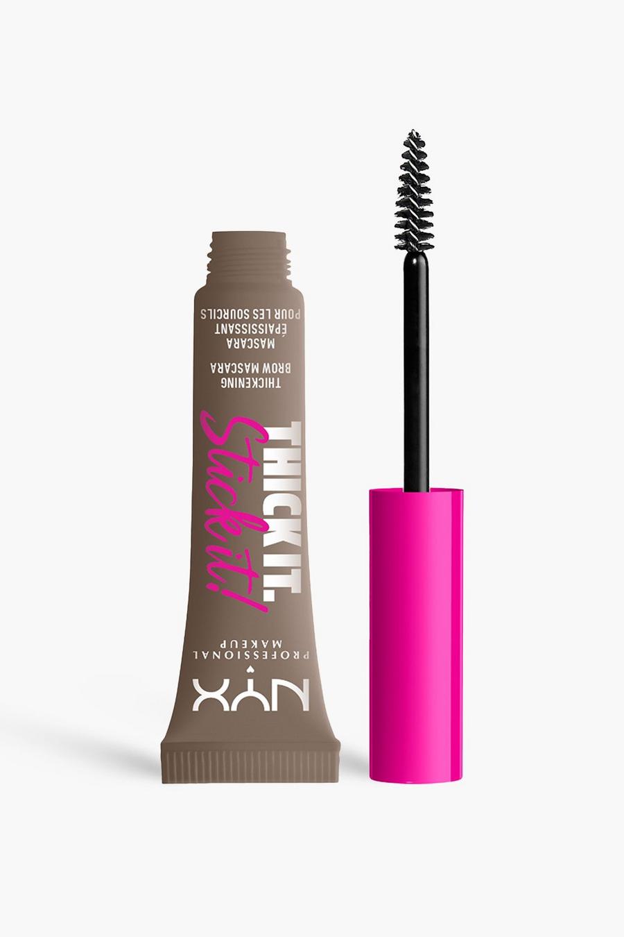 01 taupe NYX Professional Makeup Thick It. Stick It! Brow Mascara image number 1