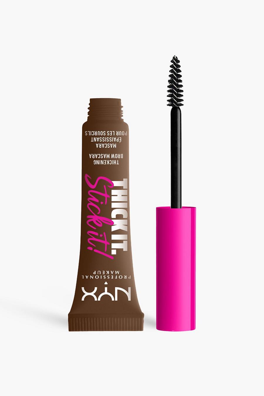 06 brunette NYX Professional Makeup Thick It. Stick It! Brow Mascara image number 1