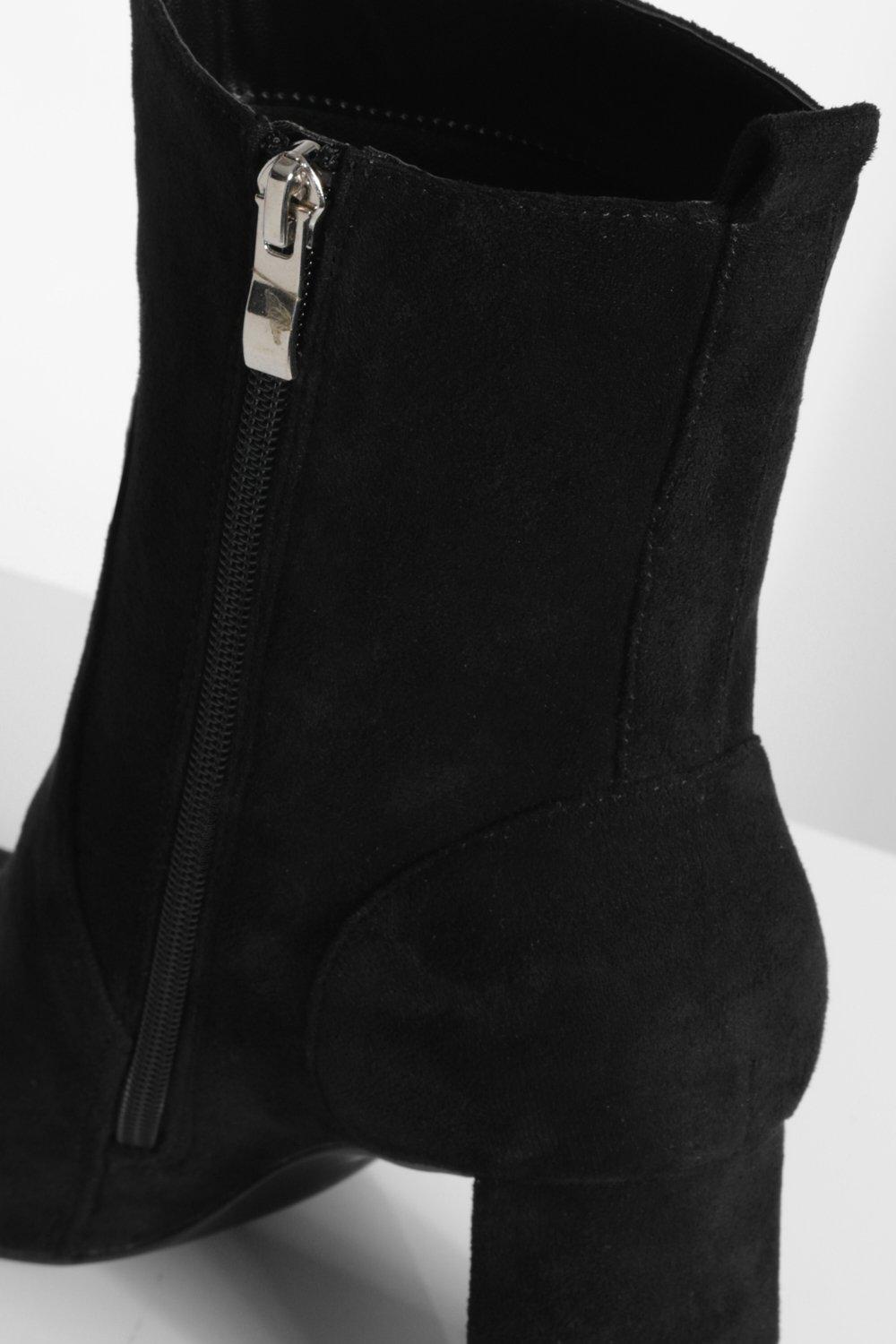 Flat heel ankle boots clearance black