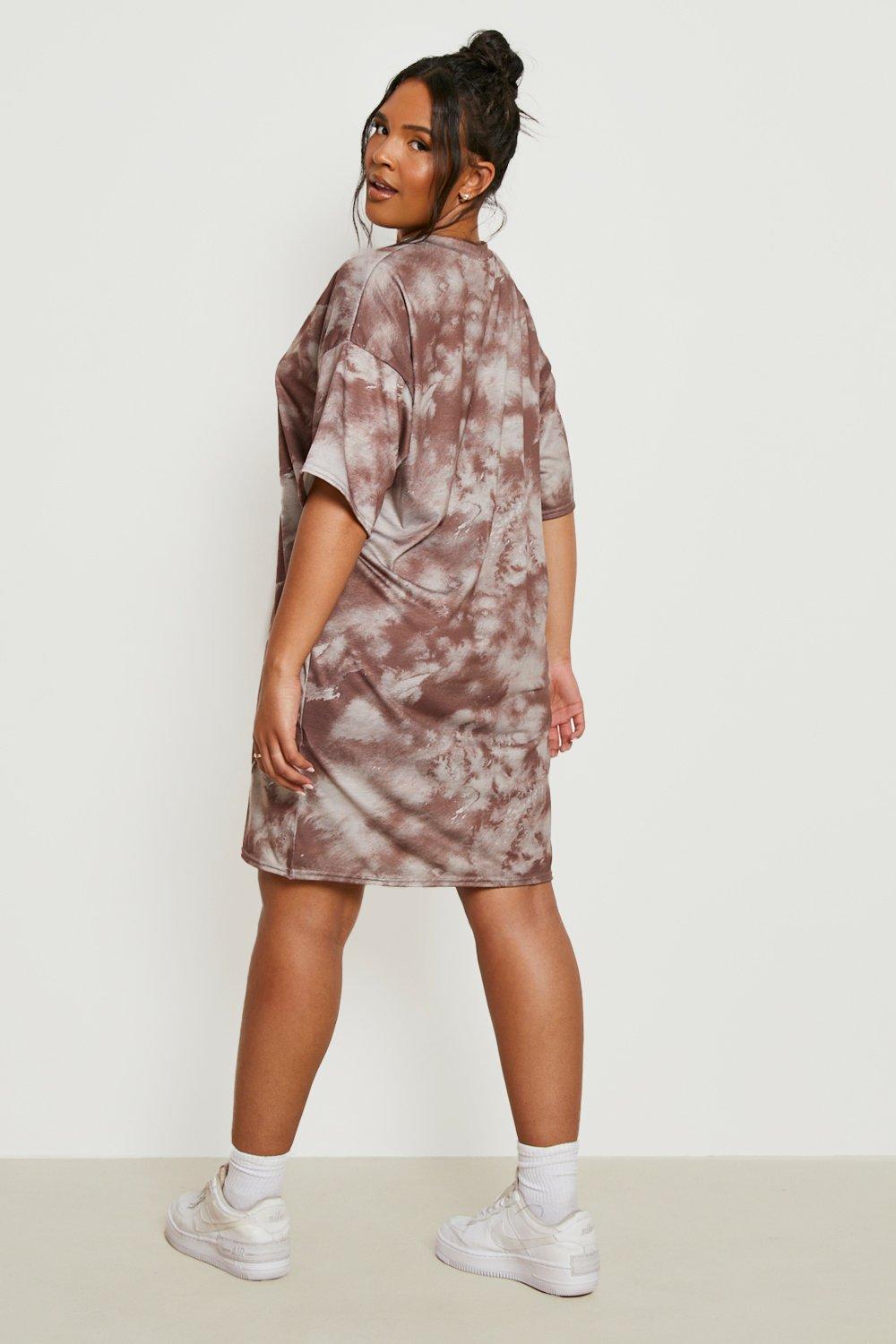 Women's Plus Tie Dye T-shirt Dress | Boohoo UK