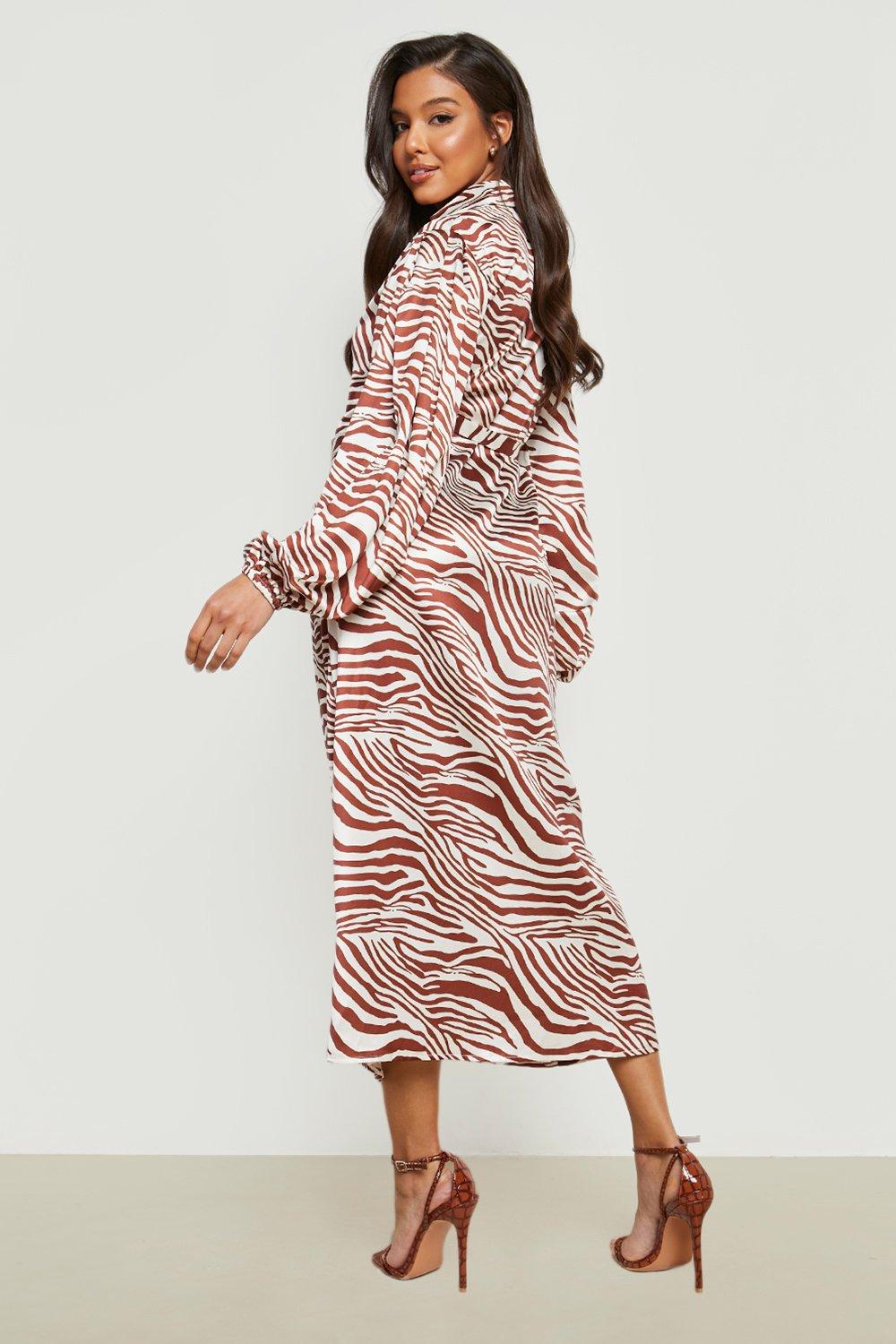 Lipsy zebra hotsell print shirt dress