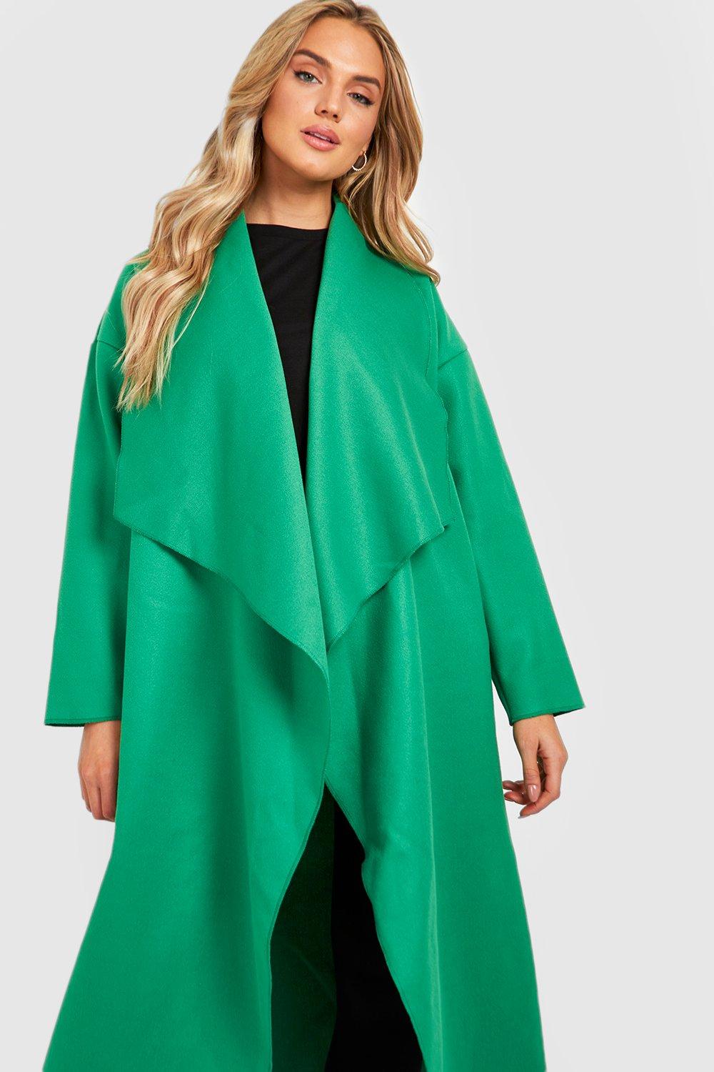 Green 2024 waterfall coat