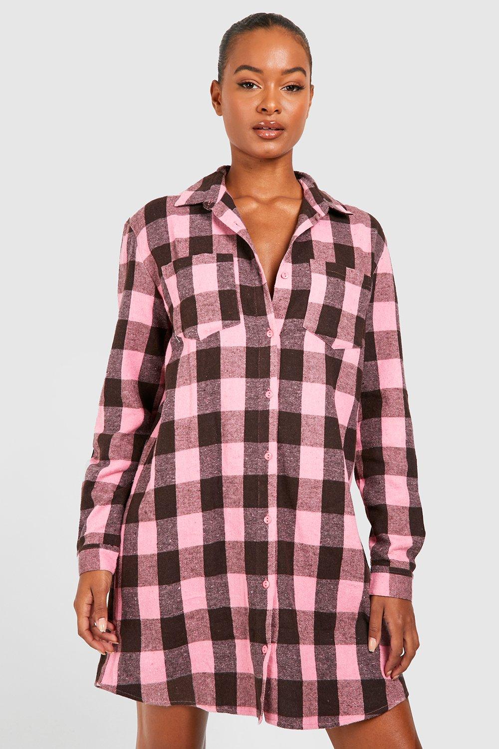 madewell flannel shirt dress