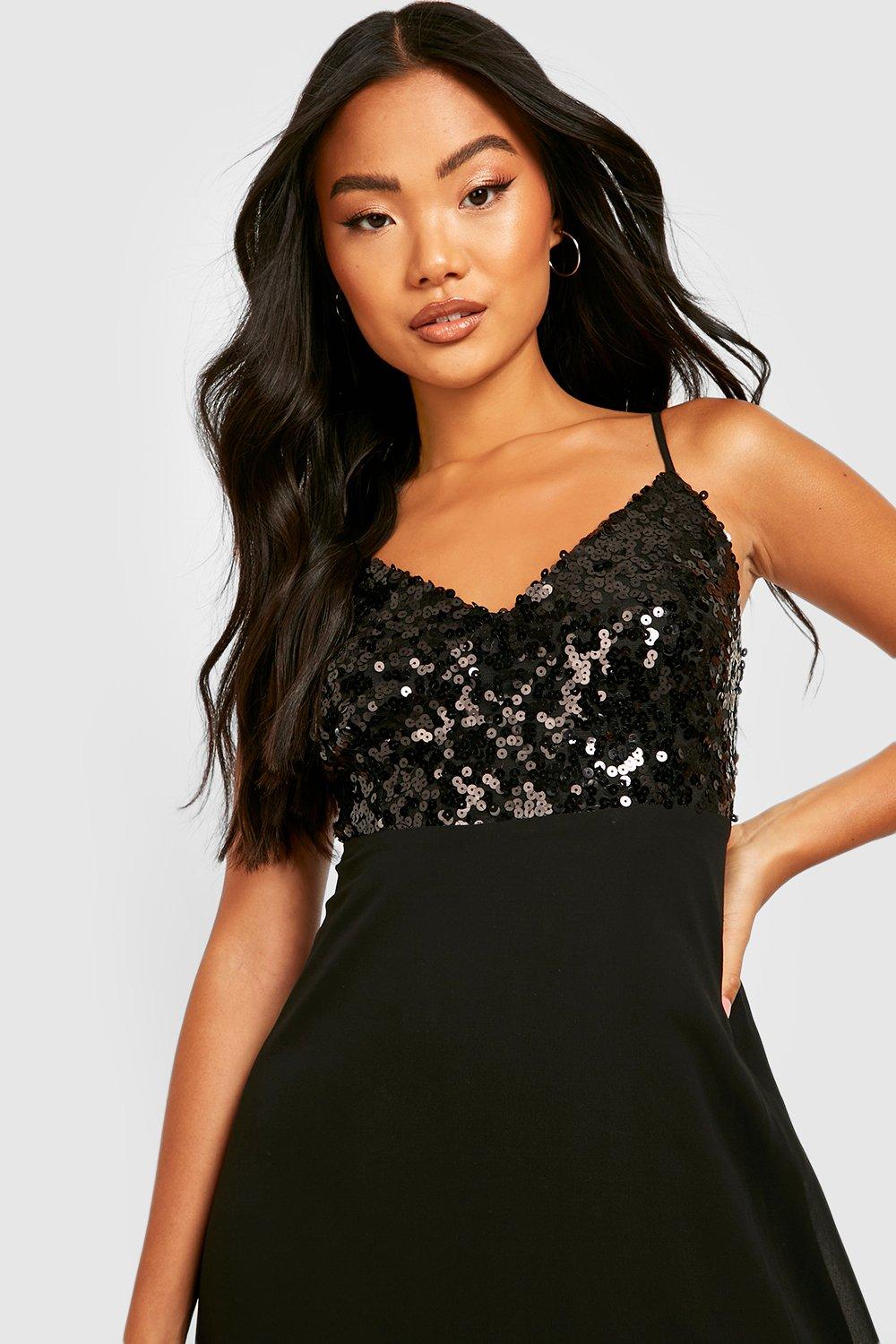 Lipsy petite sequin lace 2024 v neck bodycon dress