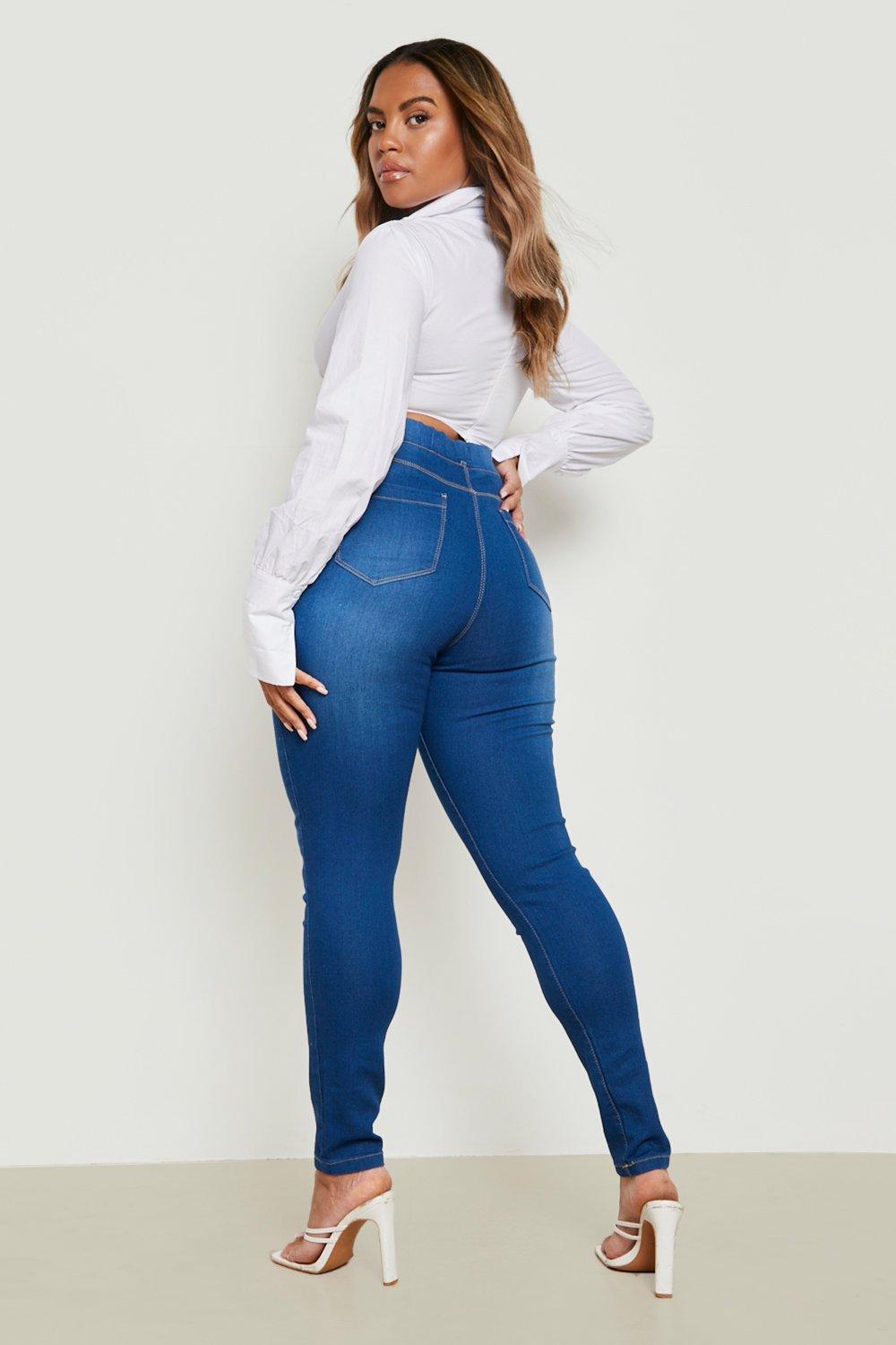 Grande taille Jegging taille haute boohoo