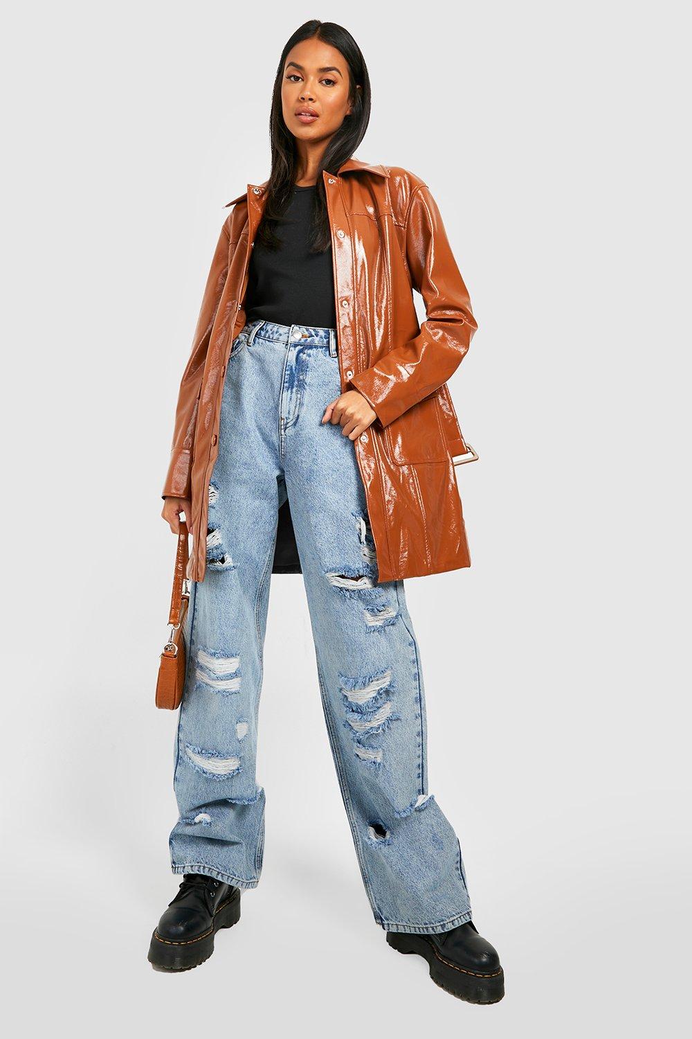 Boohoo on sale vinyl jacket