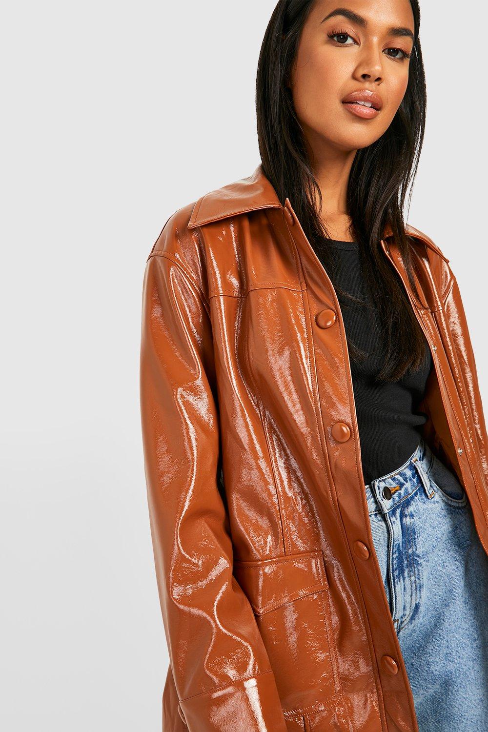 Vinyl Belted Jacket