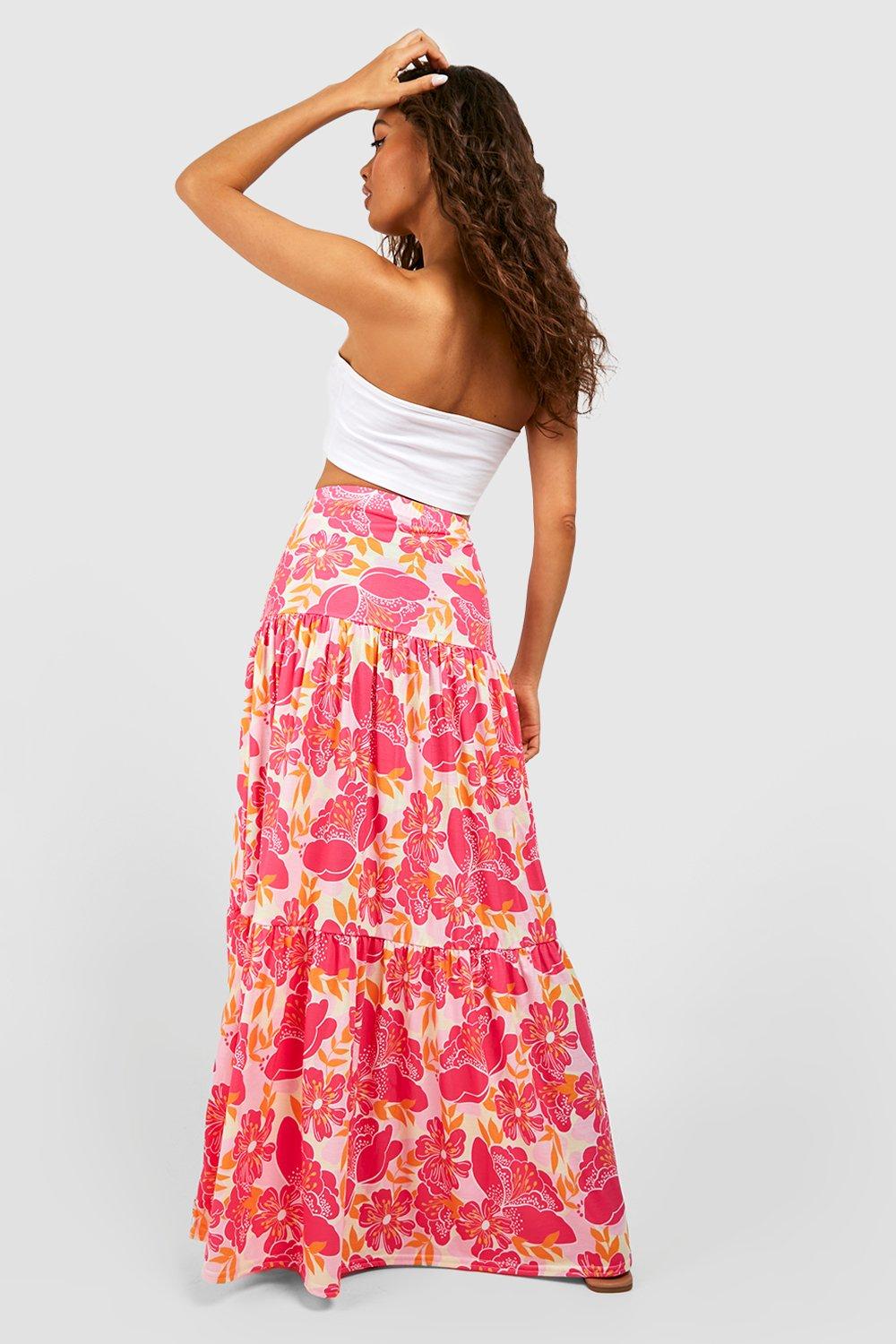 Floral Gypsy Maxi Skirt boohoo