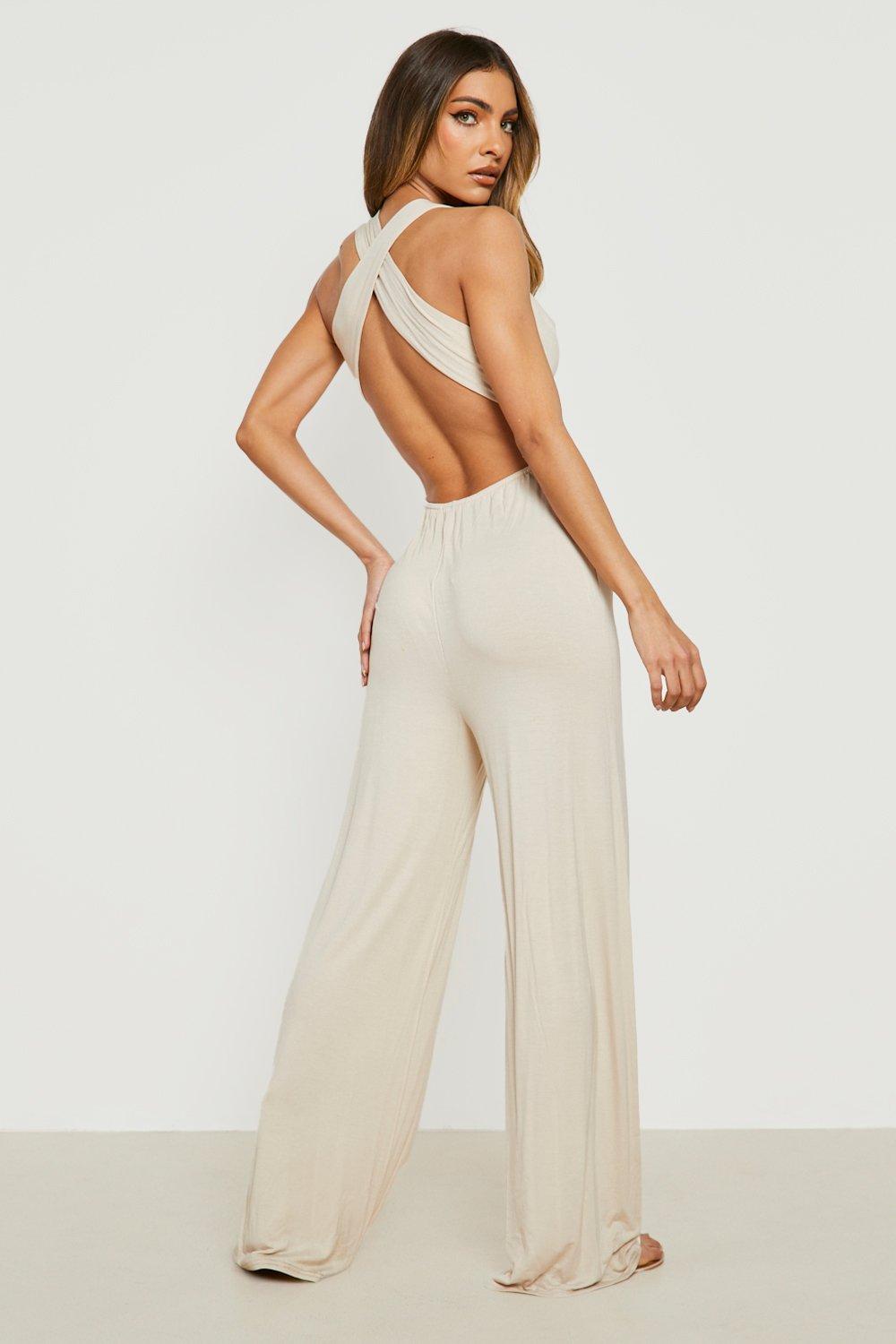 deep plunge jumpsuit