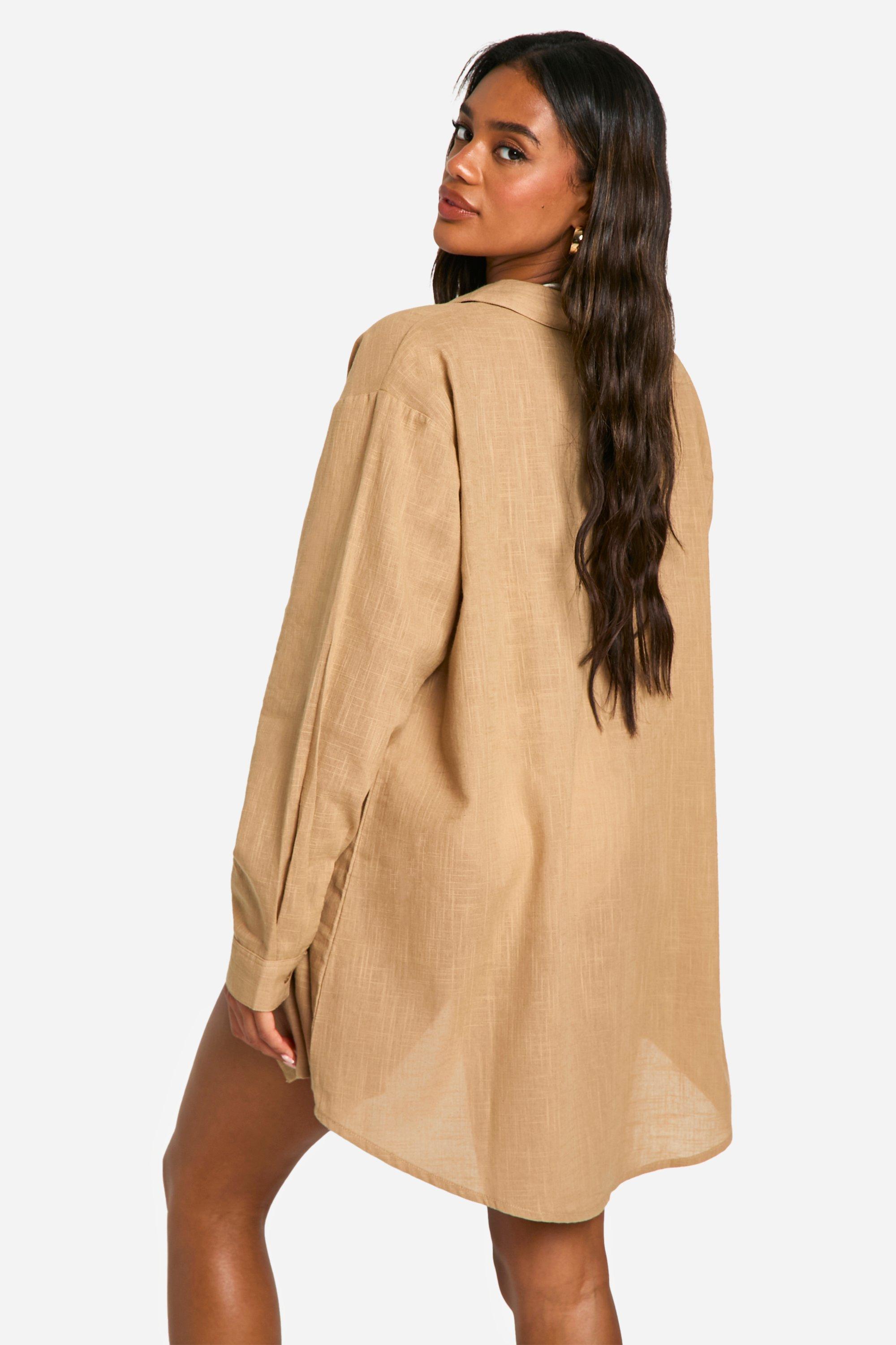 Oversized Linnen Strand Blouse