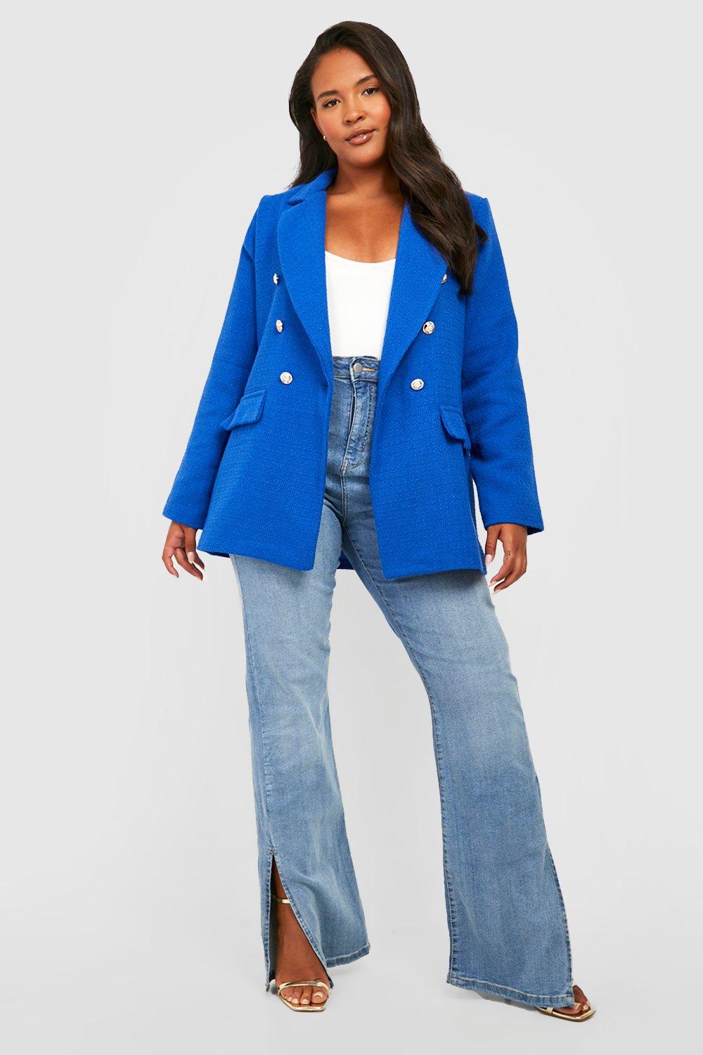 Cobalt Blue Military Style Blazer – AX Paris