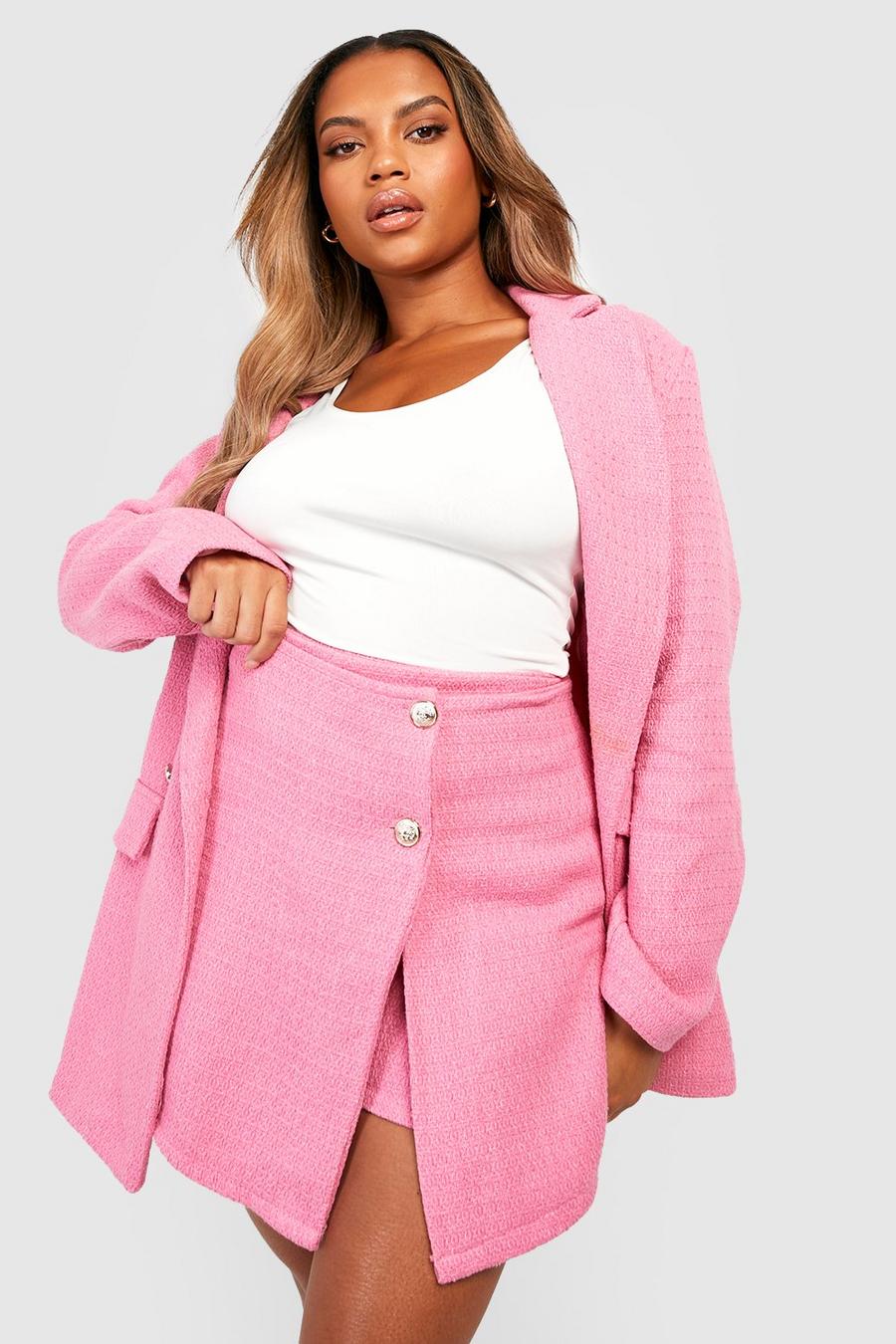 Pink Plus Boucle Tailored Skort image number 1