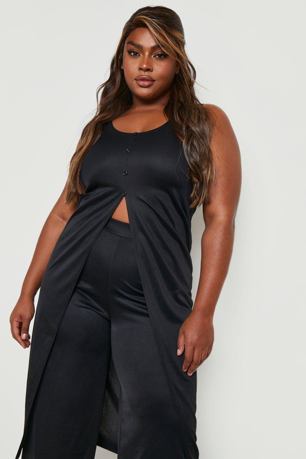 Black maxi romper plus size hotsell