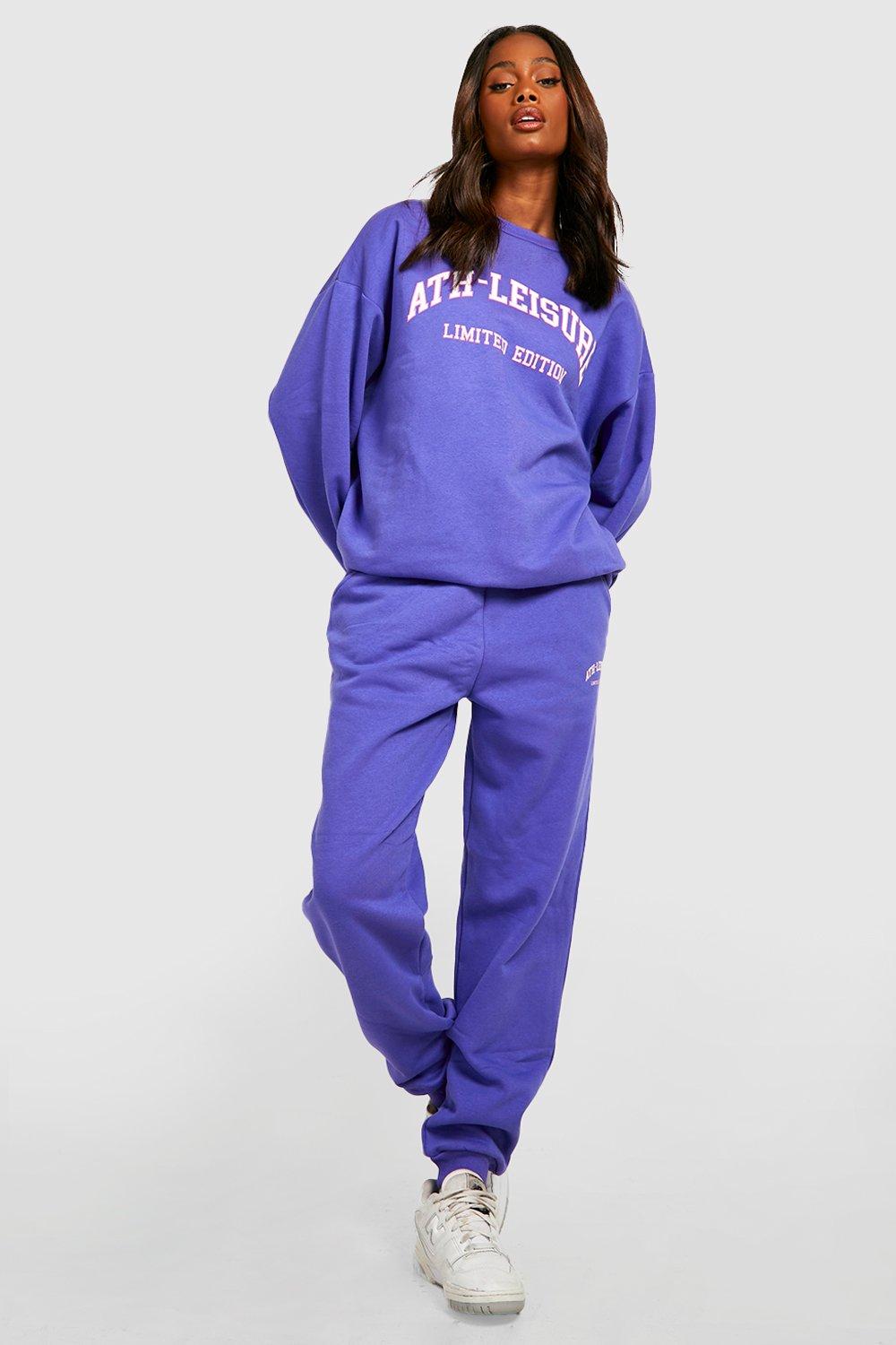 Purple womens tracksuit best sale