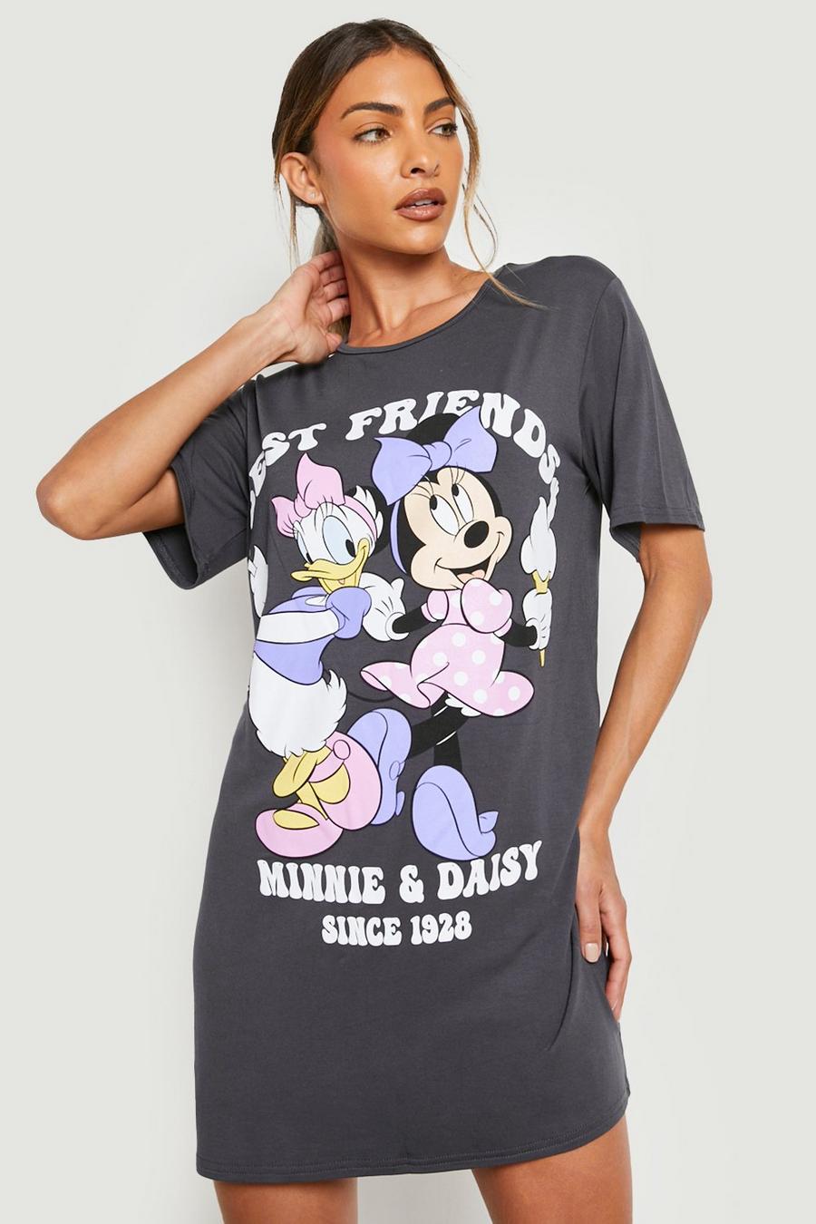 T-shirt per dormire Disney con Minnie e Paperina, Charcoal image number 1