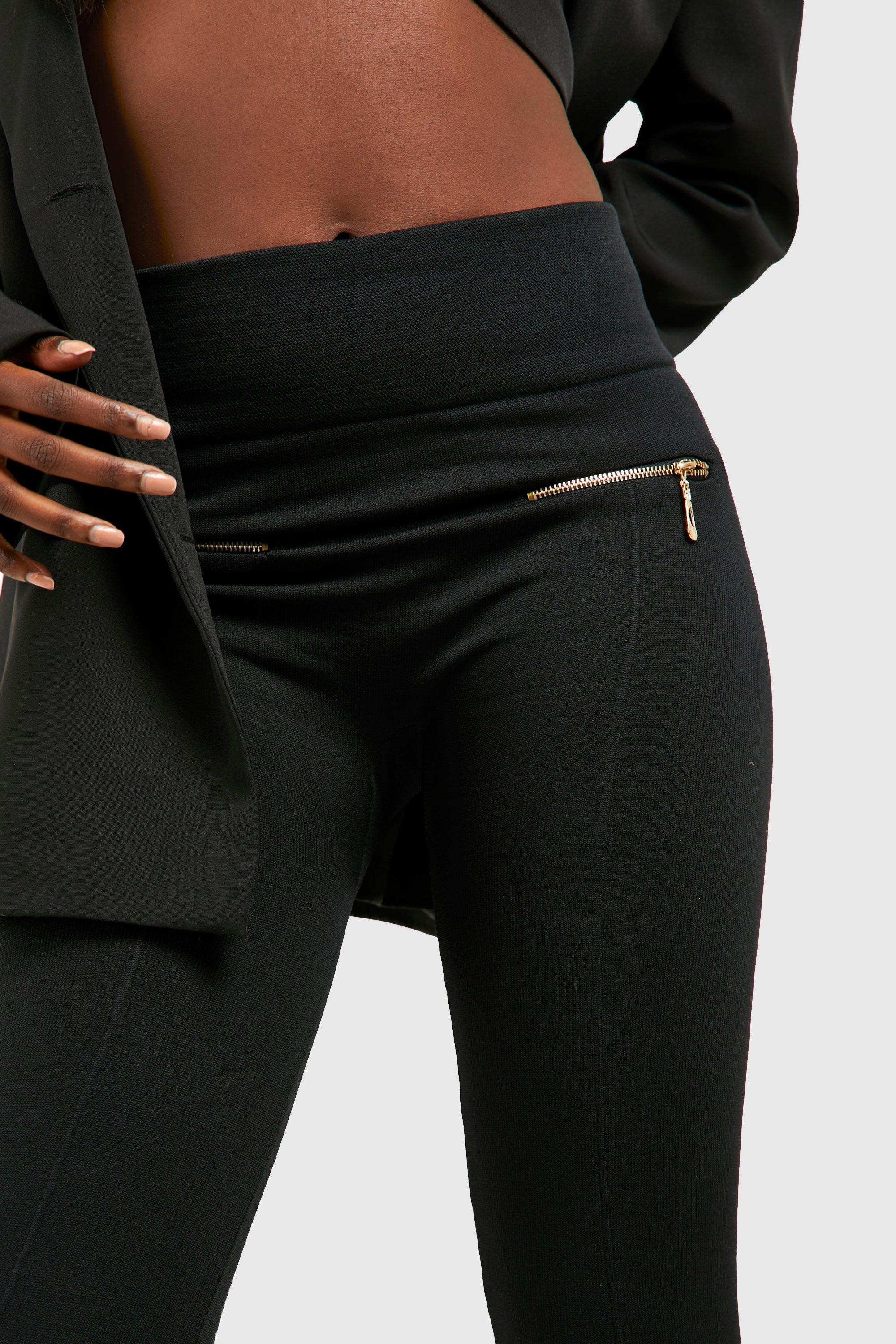 New Look fleece lined leggings in black