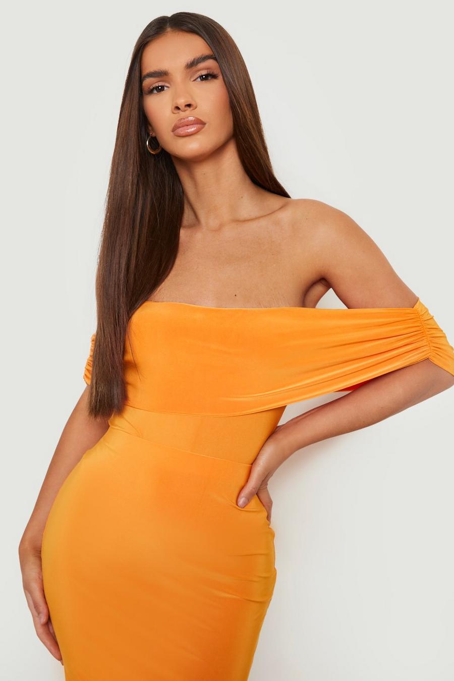 Orange Off shoulder-body image number 1