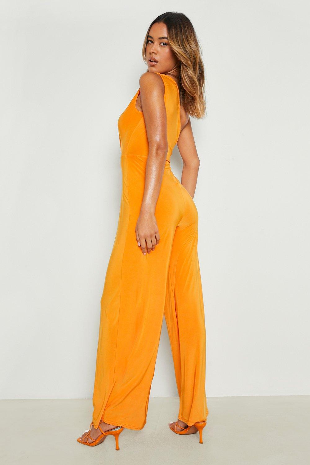 Orange all in one jumpsuit online