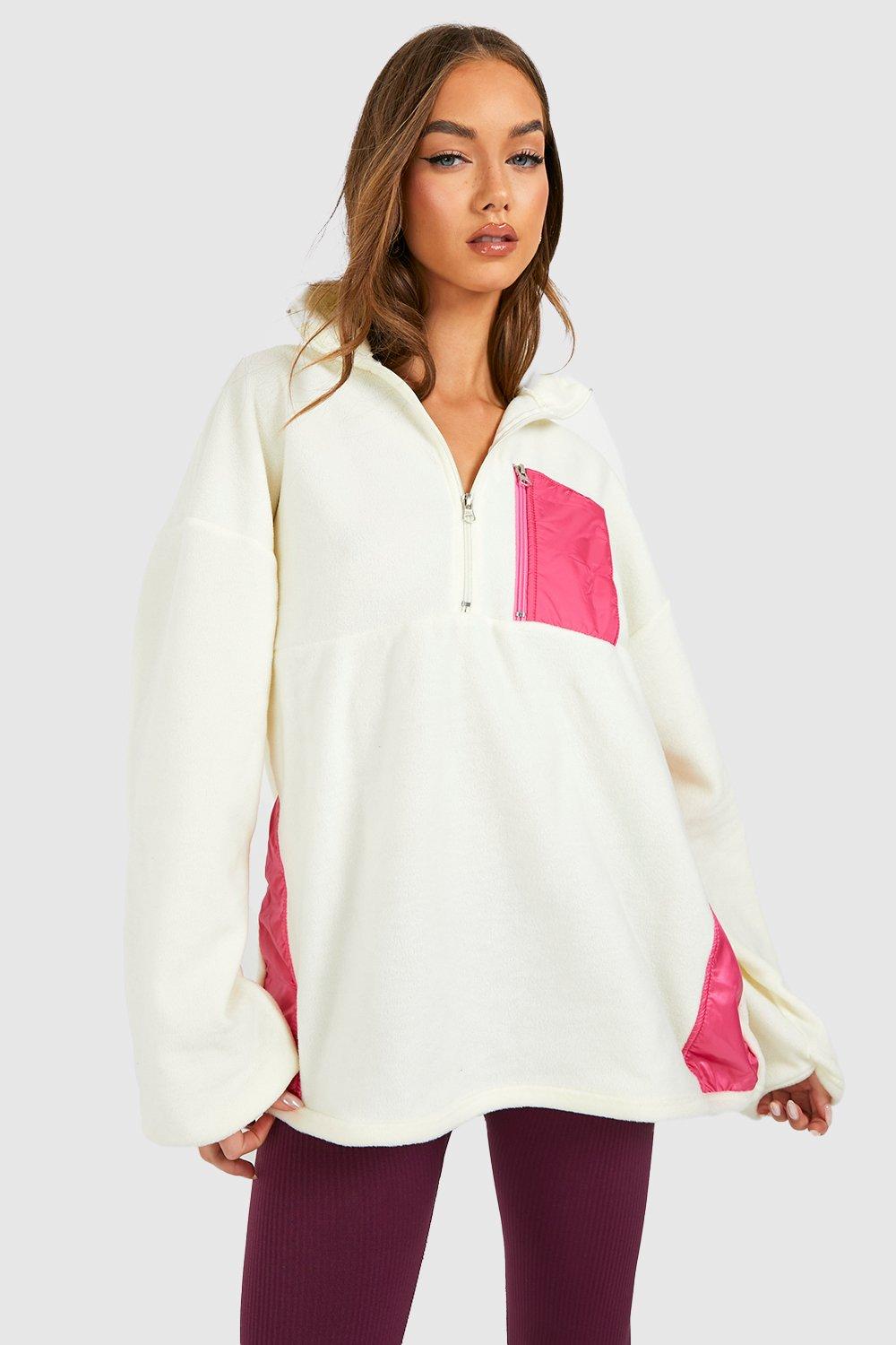 Nylon half zip pullover store