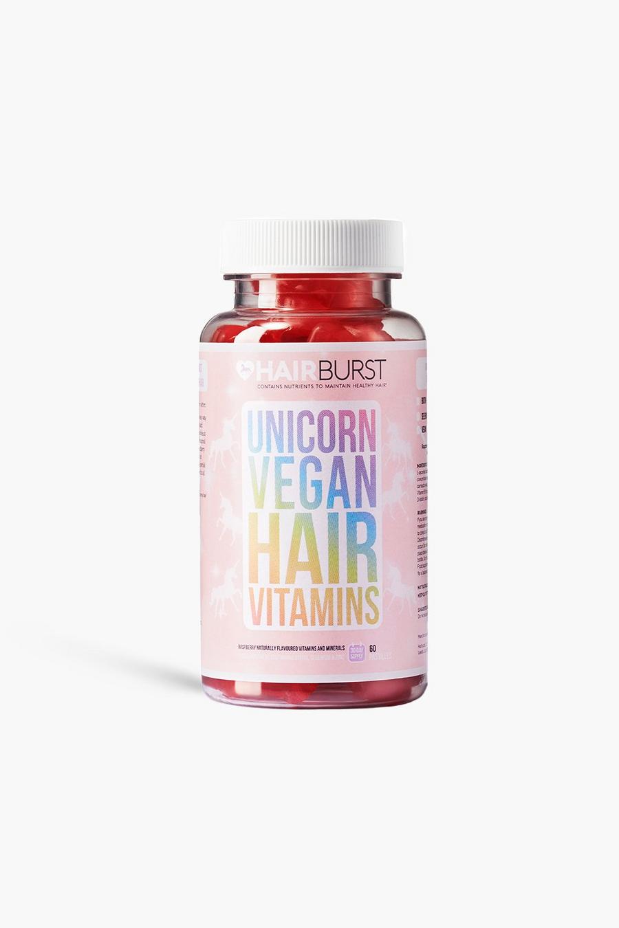 Red röd Hairburst Unicorn Vegan Hair Vitamins