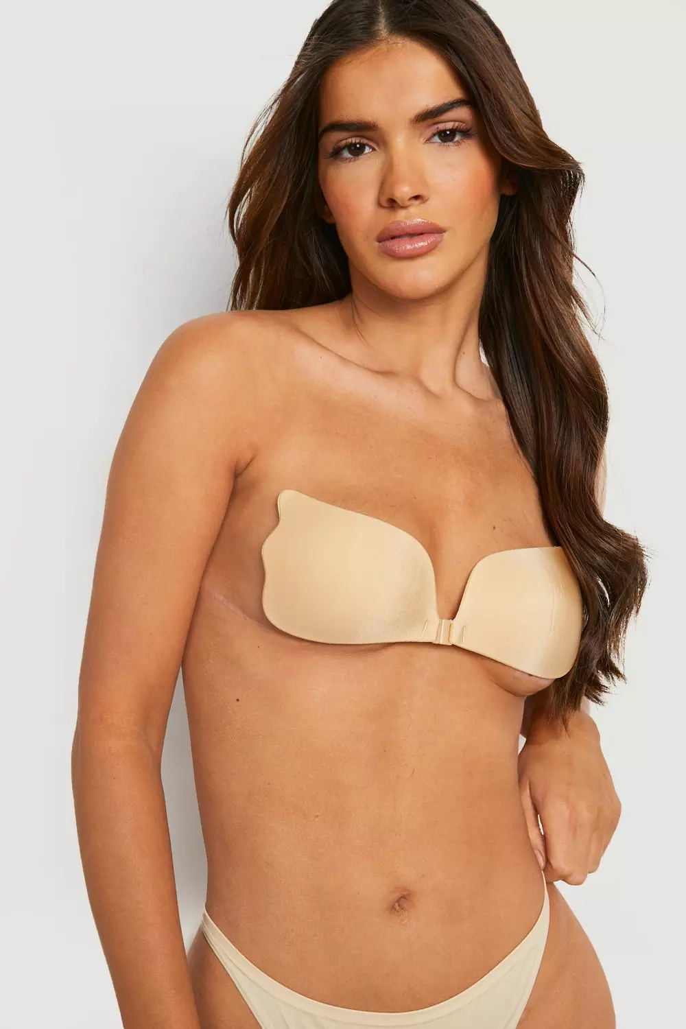 Multi 2 Pack Stick On Front Fastening Push Up Bra alternative image