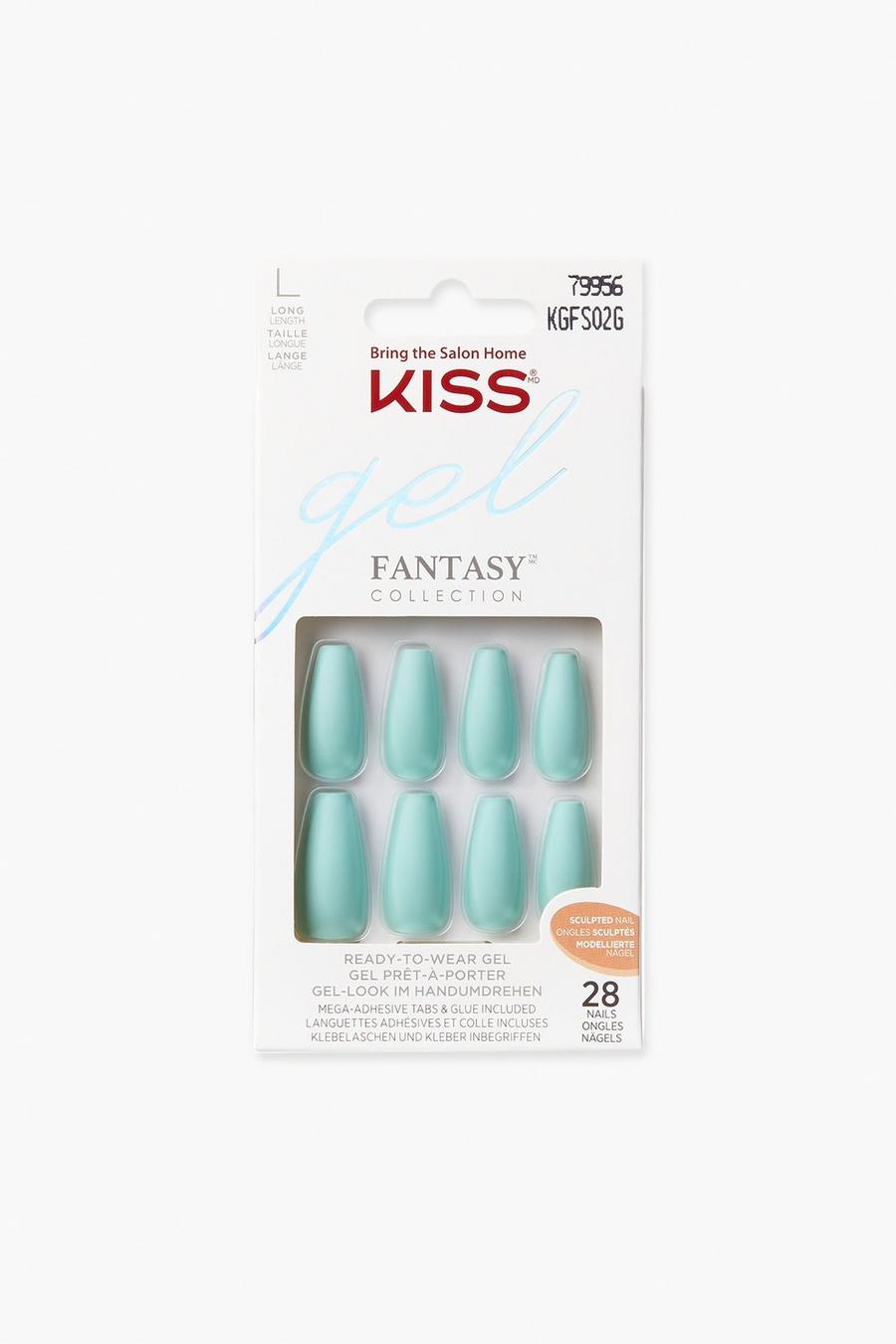 Uñas de gel Fantasy Sculpted - Back It Up de Kiss, Teal image number 1