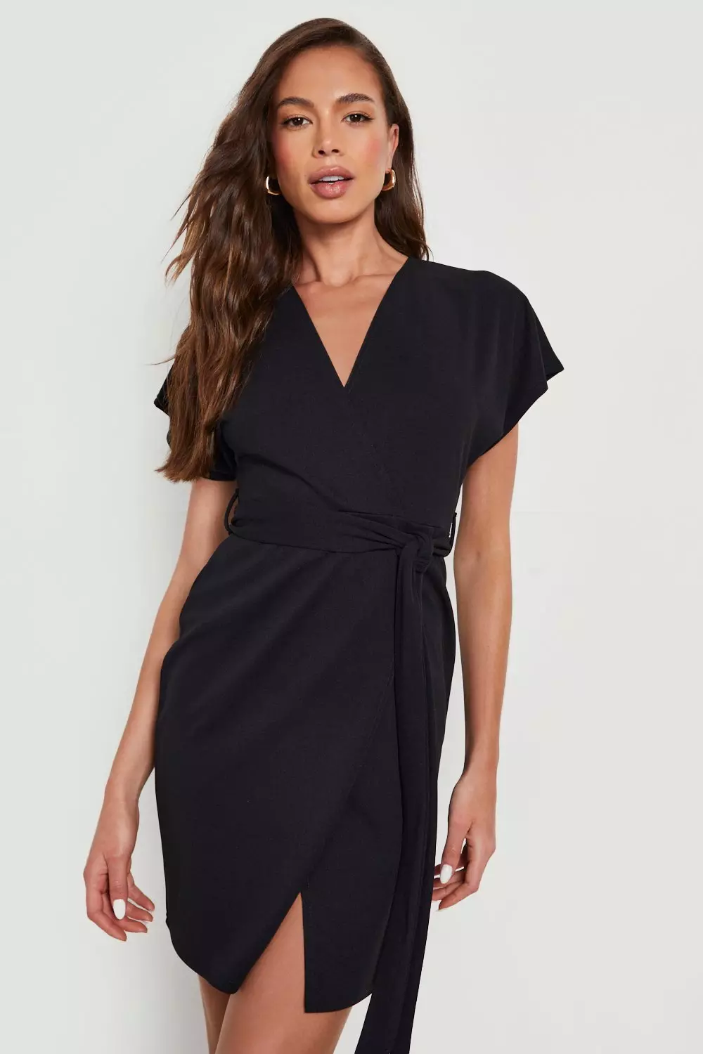 Structured wrap dress store