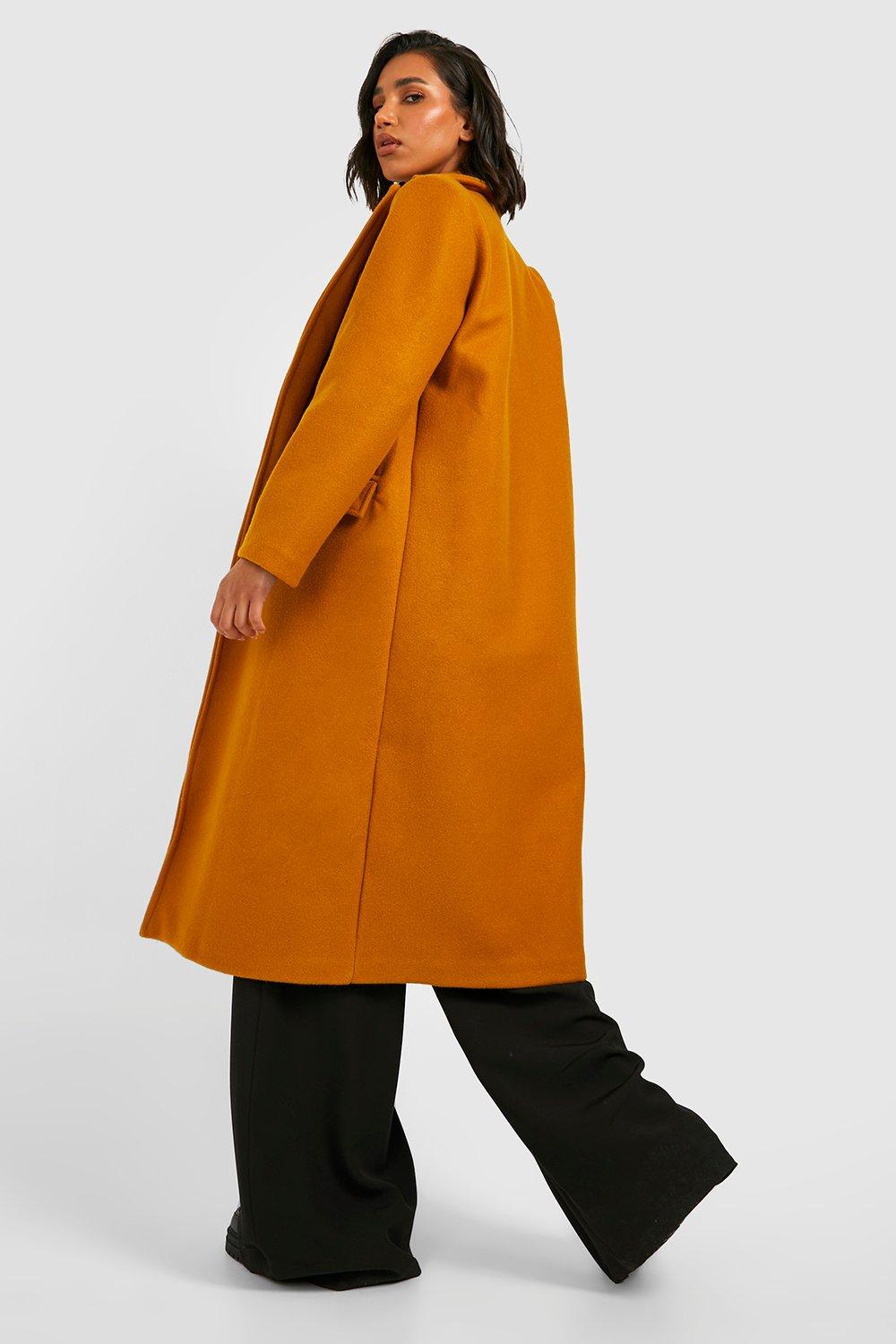 Maxi Wool Look Coat boohoo UK