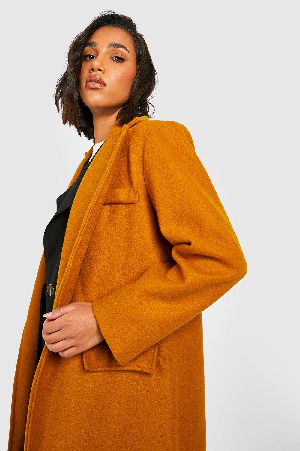 New look mustard coat online