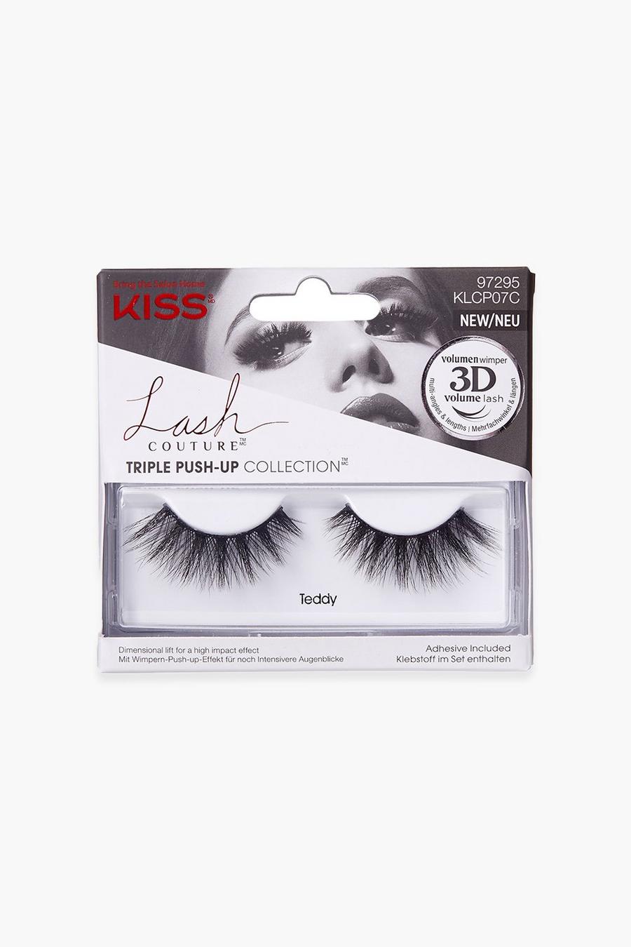 Kiss Lash Couture Triple Push Up- Teddy, Black image number 1