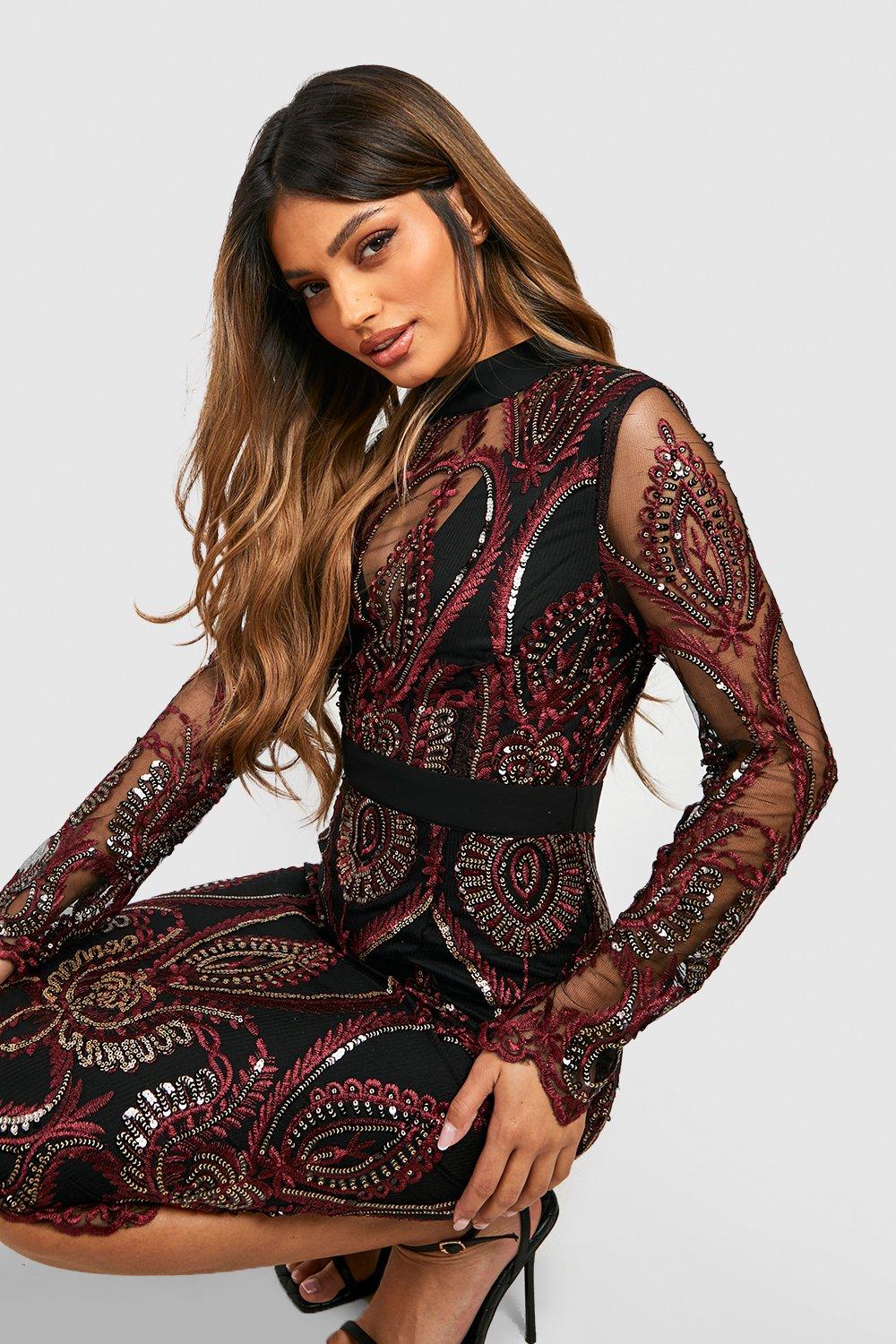 Boohoo hotsell robe soiree