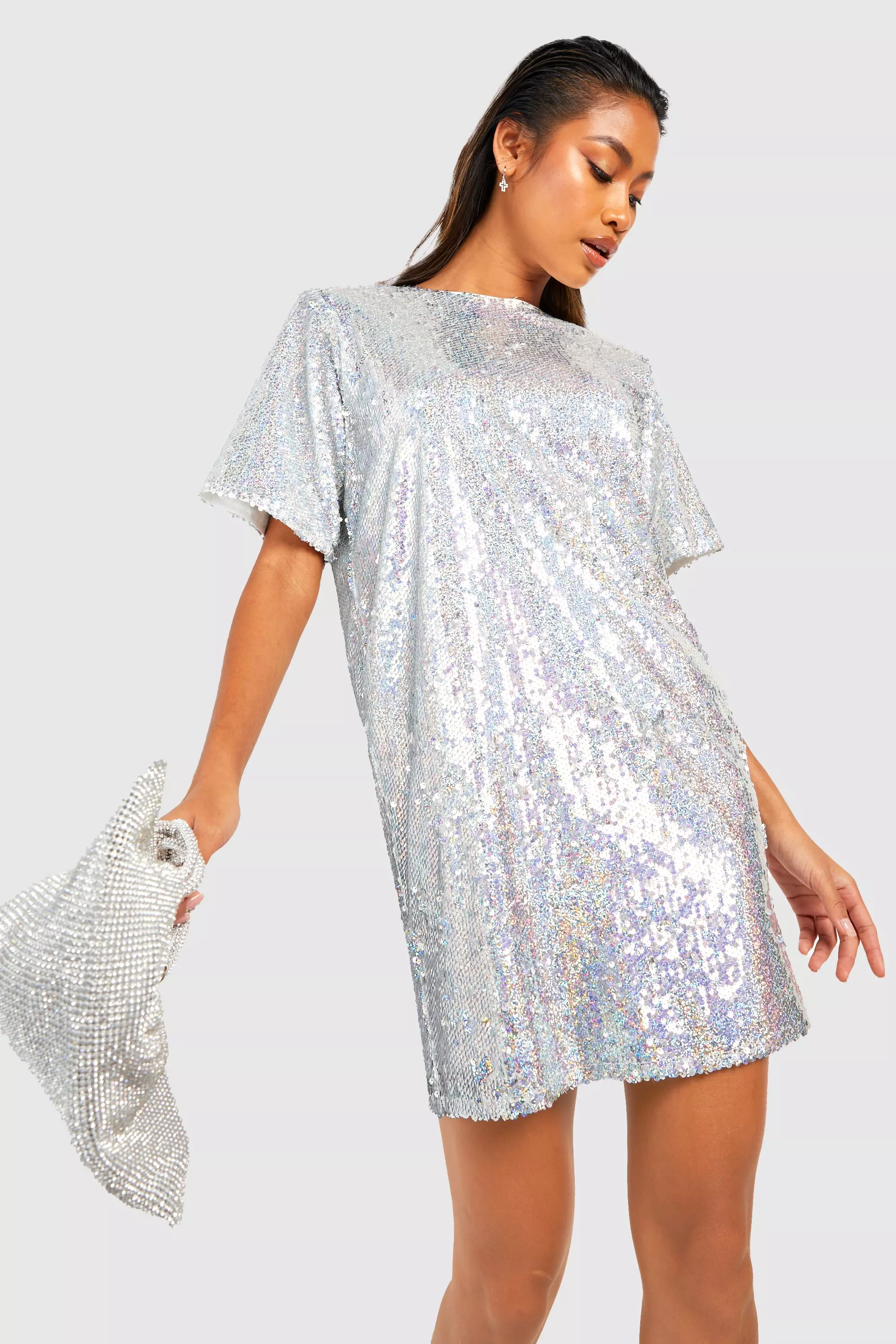 Iridescent t outlet shirt dress