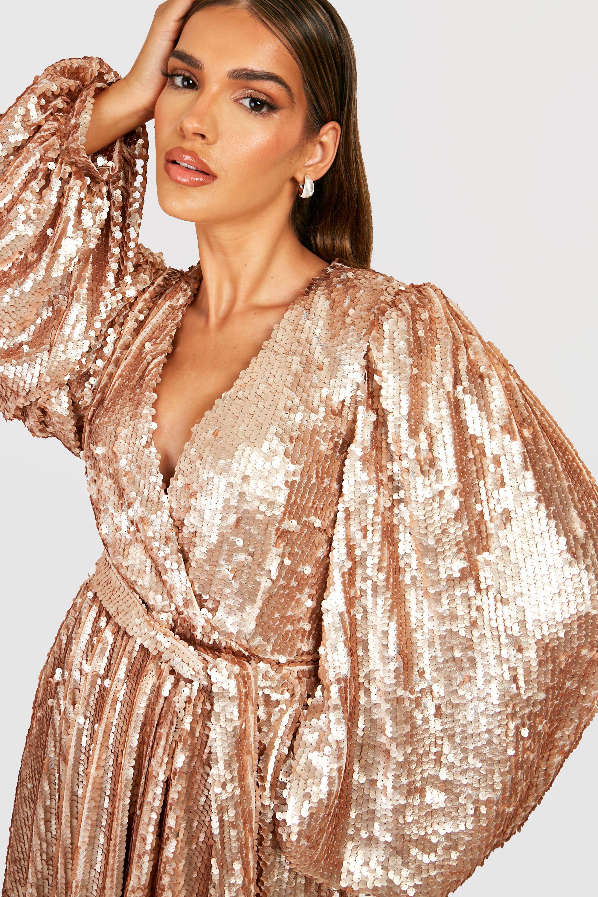 Glitter jurk grote cheap maat