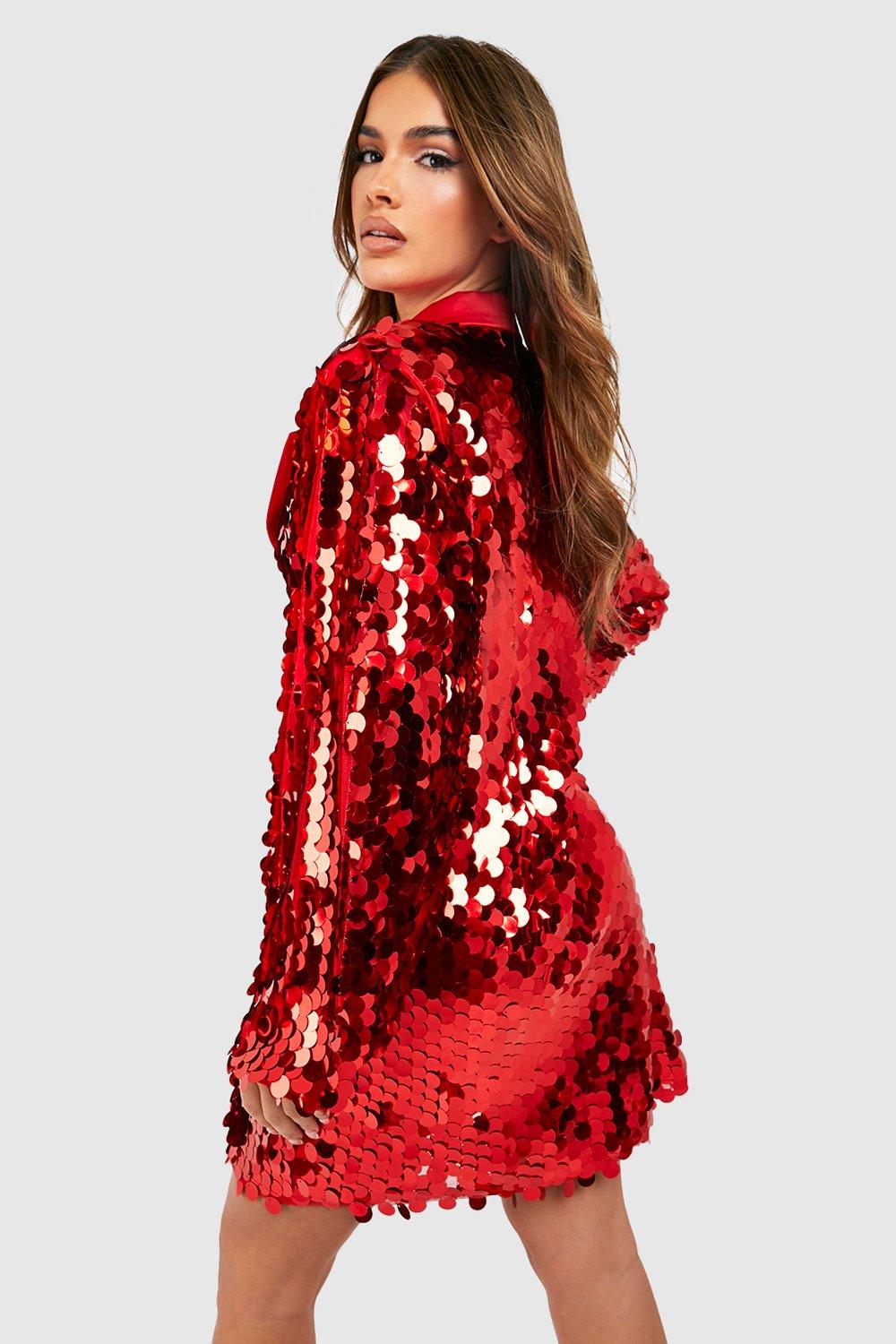 Boohoo hot sale sequin blazer