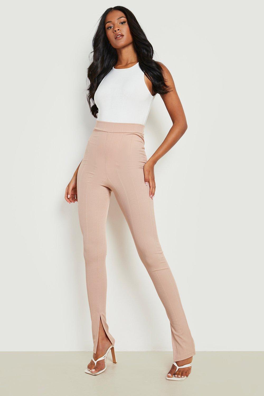 Beige split legging new arrivals