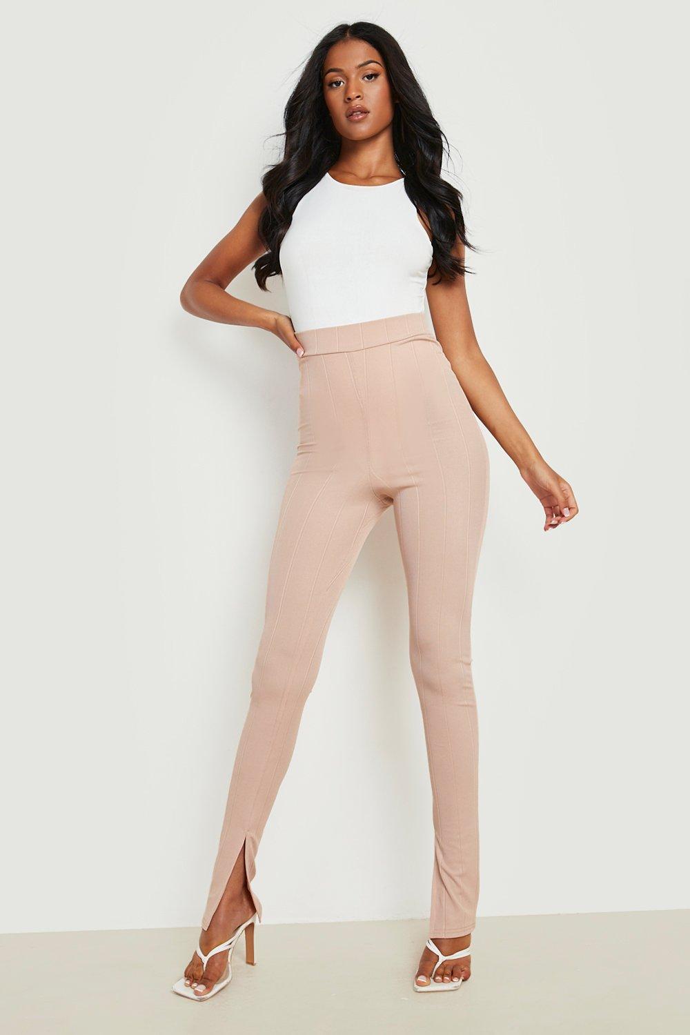 Tall Bandage High Waist Split Hem Legging